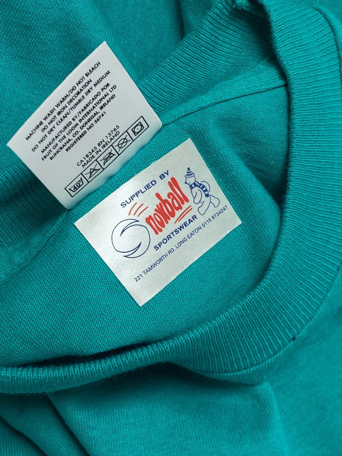 Vintage 90s Vintage NOTTINGHAMSHIRE Single Stitch Big Logo Tee Size US S / EU 44-46 / 1 - 5 Thumbnail