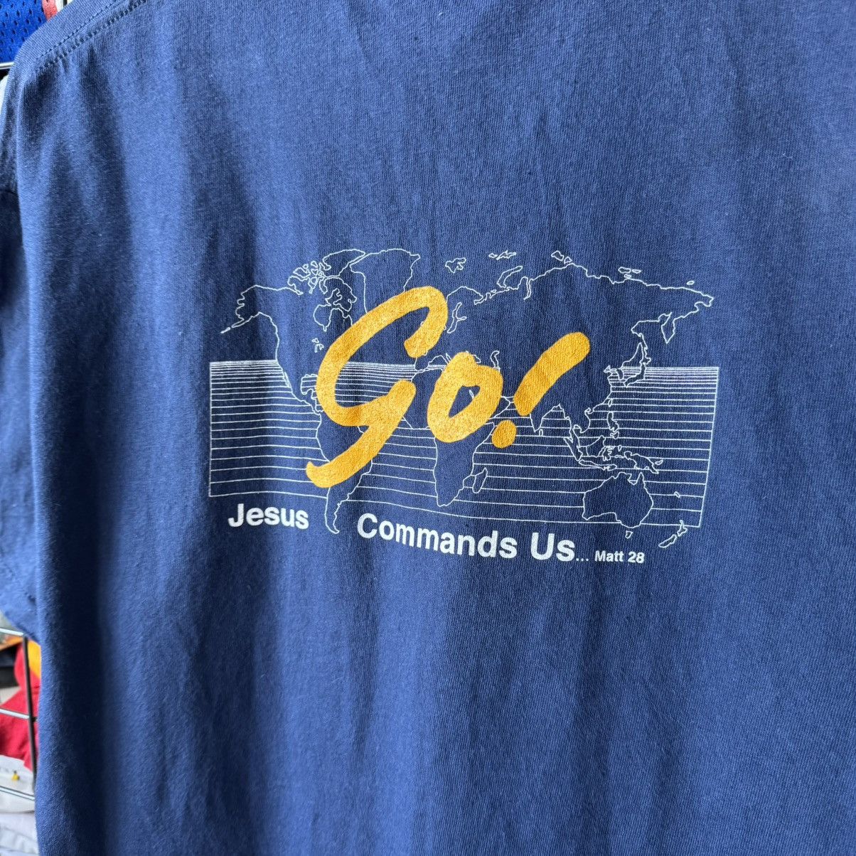 Hanes × Vintage Vintage Jesus Commands Us T-shirt Size US M / EU 48-50 / 2 - 7 Thumbnail