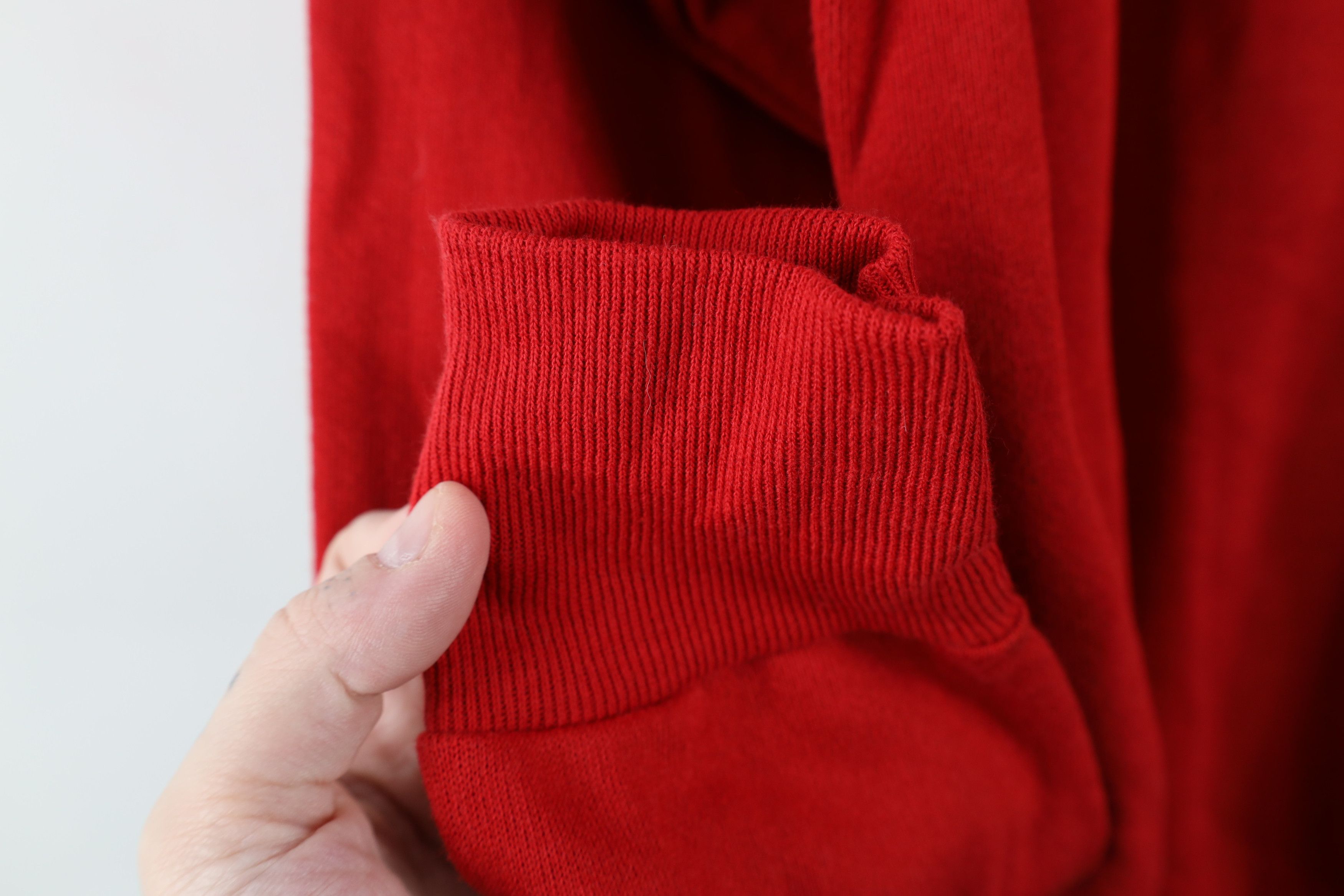 Vintage Vintage 90s Streetwear Blank Crewneck Sweatshirt Red USA Size US L / EU 52-54 / 3 - 7 Thumbnail