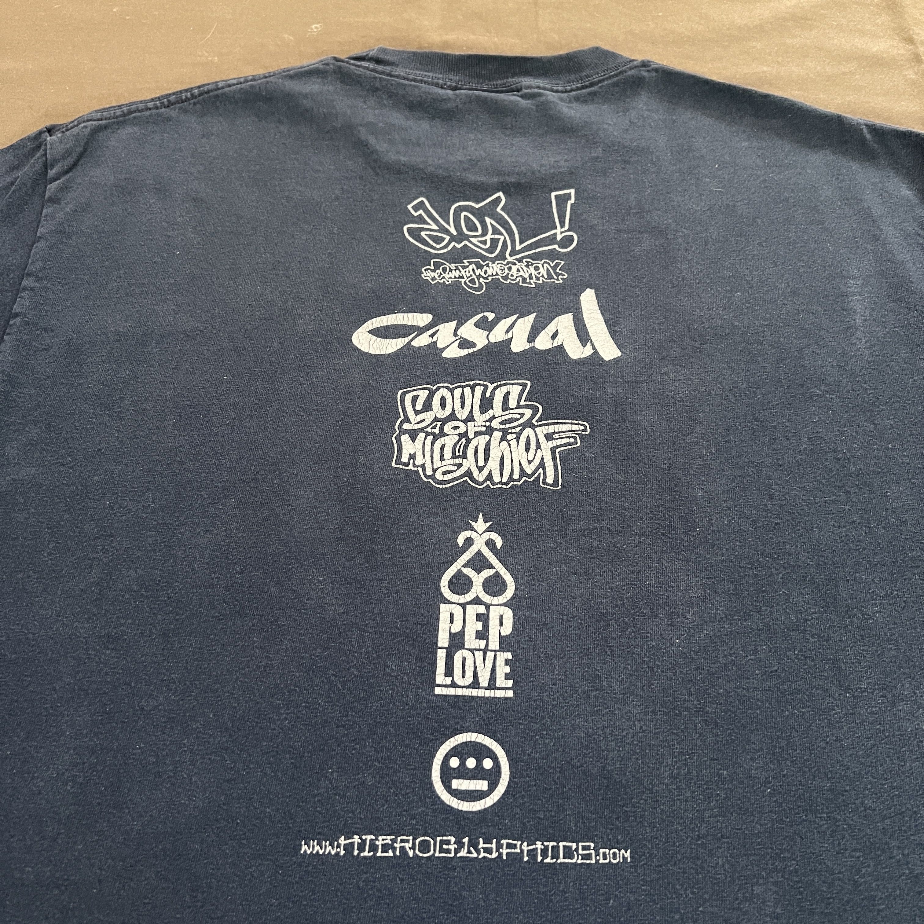 Rap Tees Vintage Y2K Hieroglyphics Del the Funky Homosapien Faded Rap Size US L / EU 52-54 / 3 - 8 Thumbnail