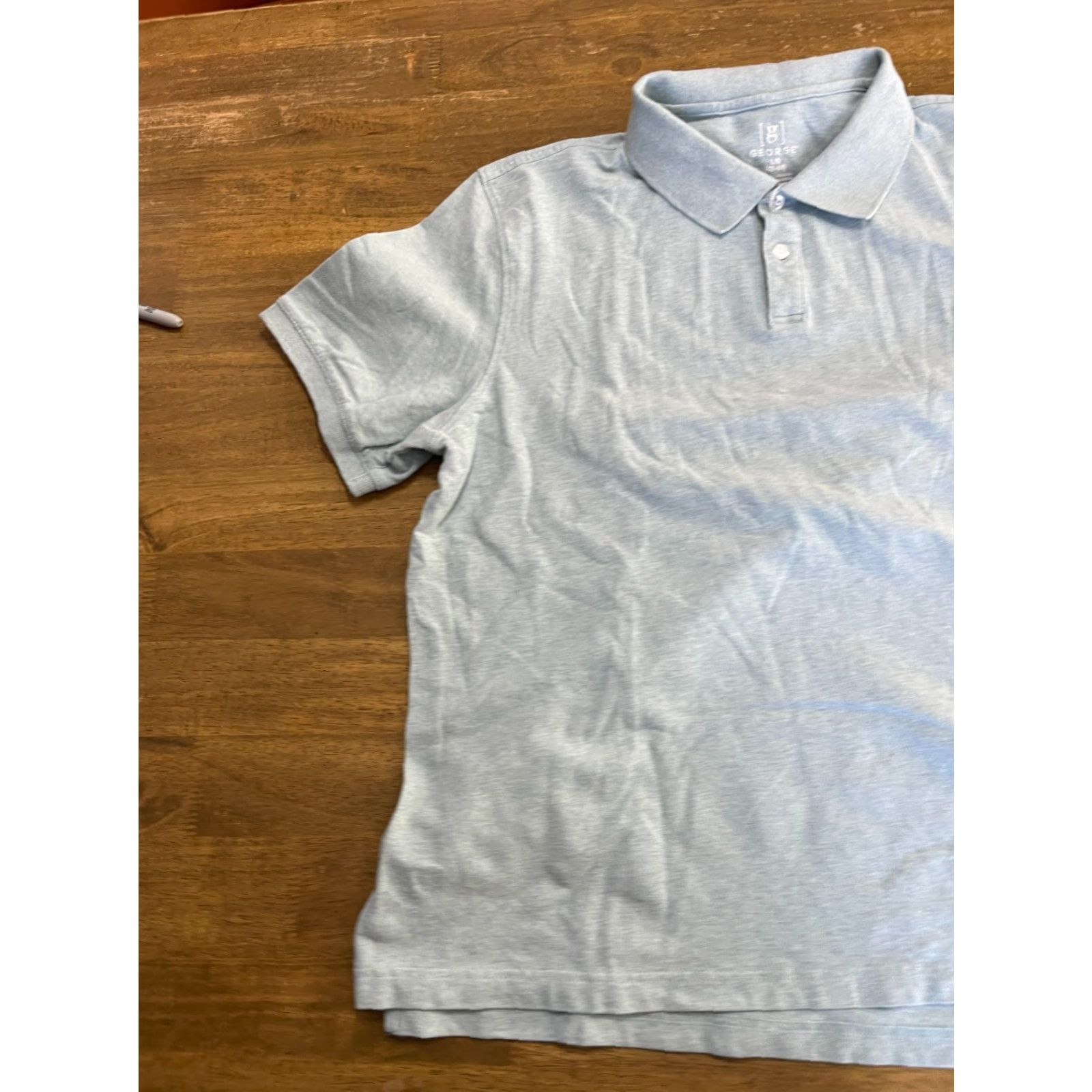George VINTAGE George Shirt Mens Large Gray Polo Short Sleeve Size US L / EU 52-54 / 3 - 3 Thumbnail