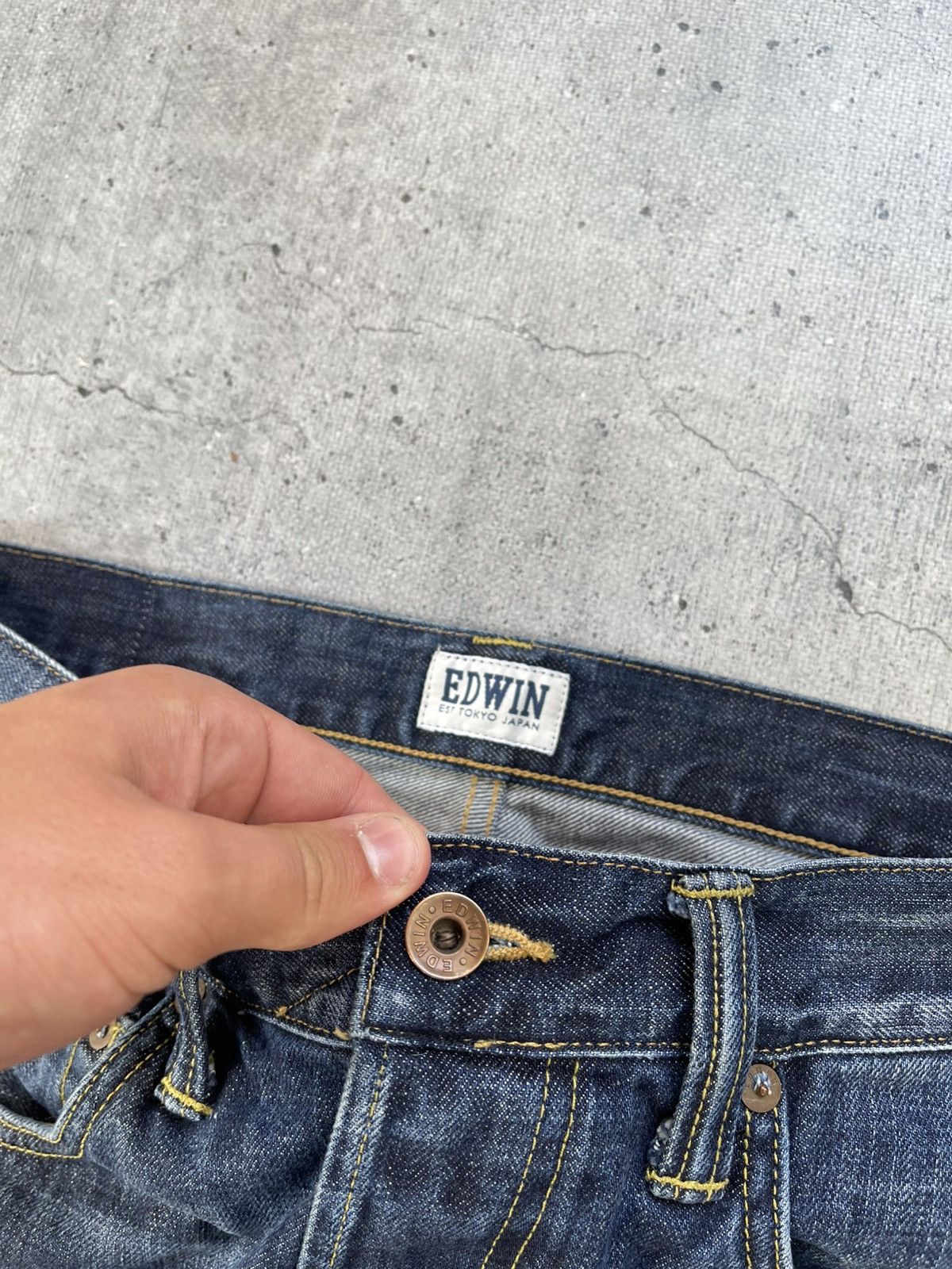 Edwin Crazy Vintage Y2K Edwin Jeans Tokyo Japanese Denim Baggy Size US 34 / EU 50 - 9 Thumbnail