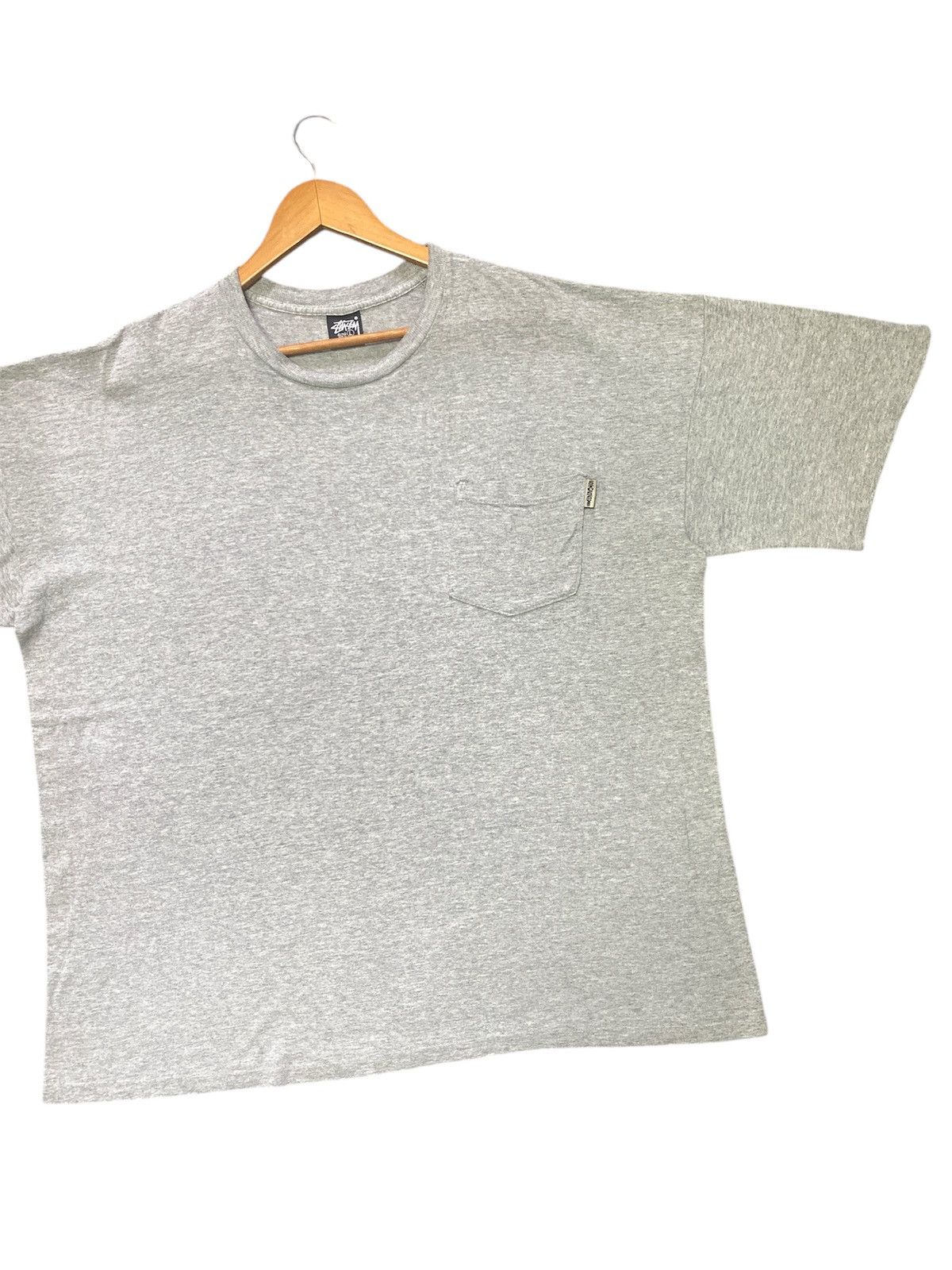 Stussy × Vintage 💥RARE💥VINTAGE 90S STUSSY PLAIN POKET TEE 🔥 Size US L / EU 52-54 / 3 - 2 Thumbnail