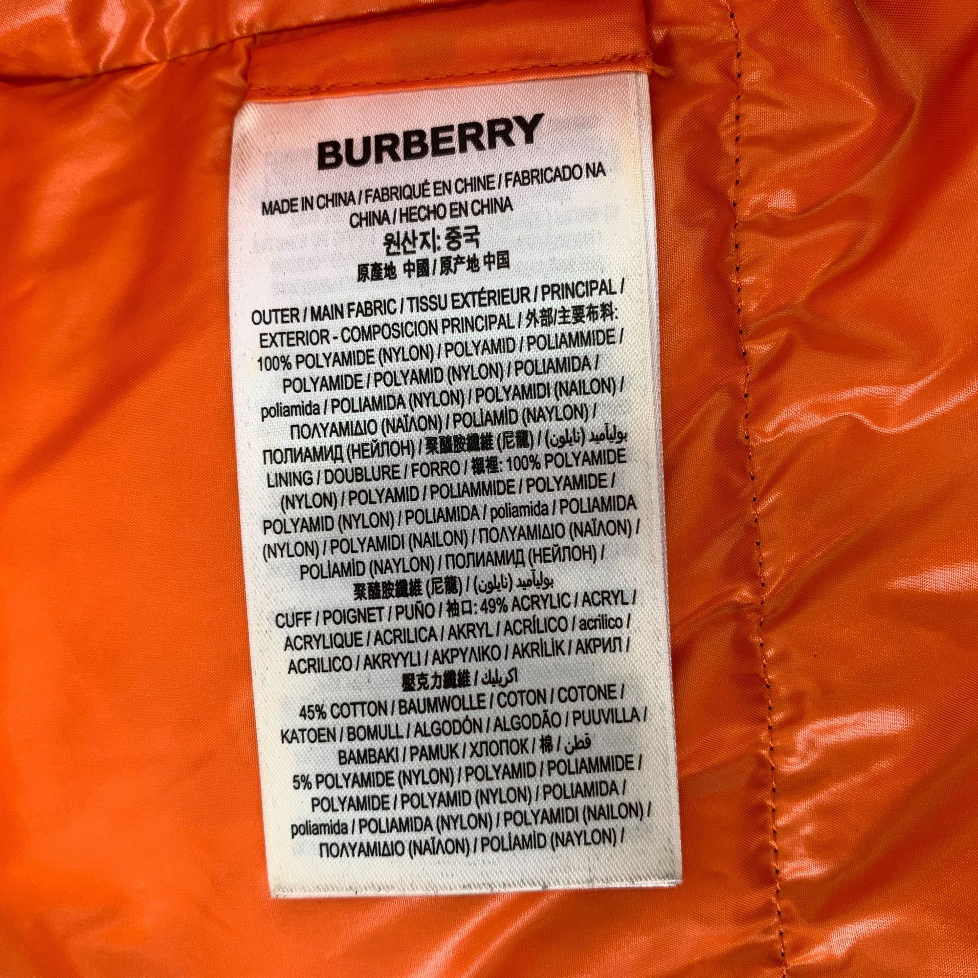 Burberry Burberry Black & Orange Hooded Down Puffer Jacket L Size XL / US 12-14 / IT 48-50 - 6 Thumbnail