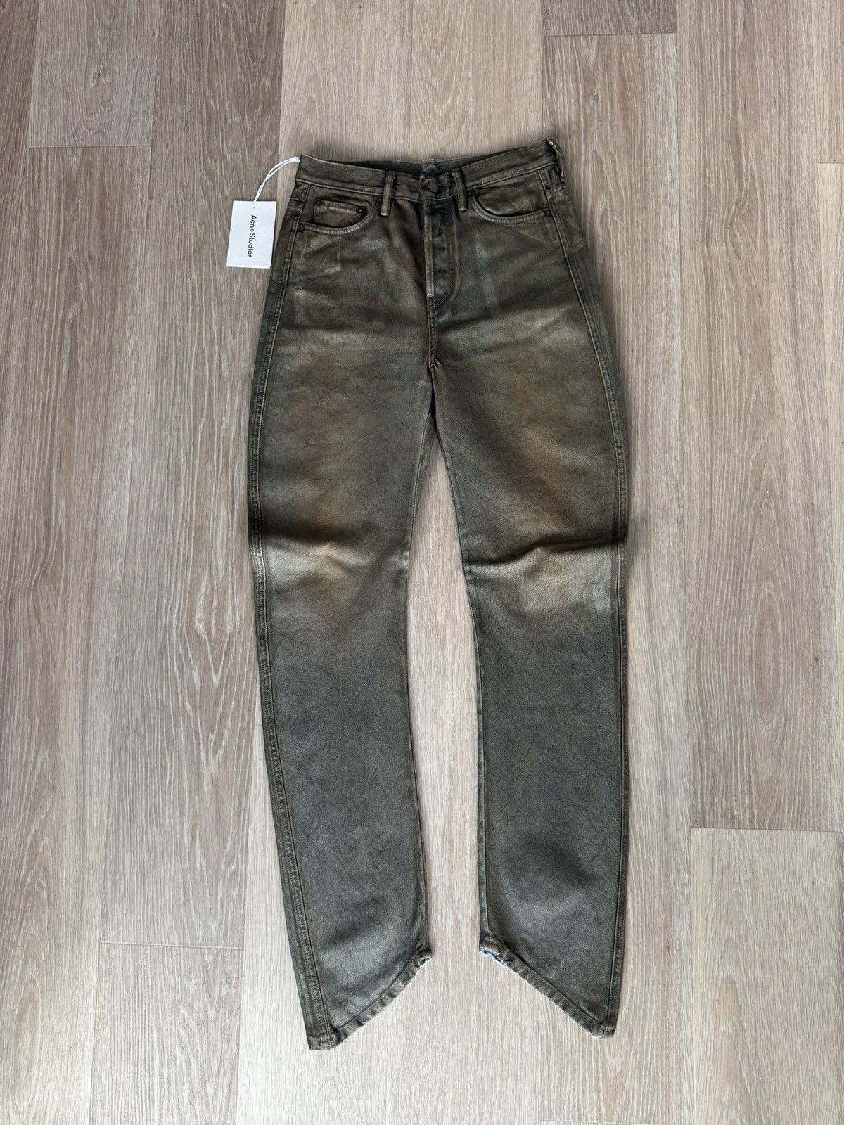 Acne Studios Acne Studios Relaxed Fit Coated Jeans Size 25" / US 0 / IT 36 - 2 Thumbnail