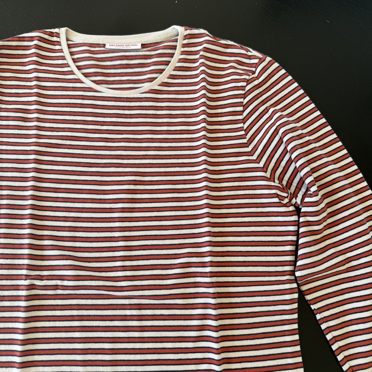 Orlebar Brown Orlebar Brown Red Striped Button Down Size Large Top Size US L / EU 52-54 / 3 - 4 Thumbnail