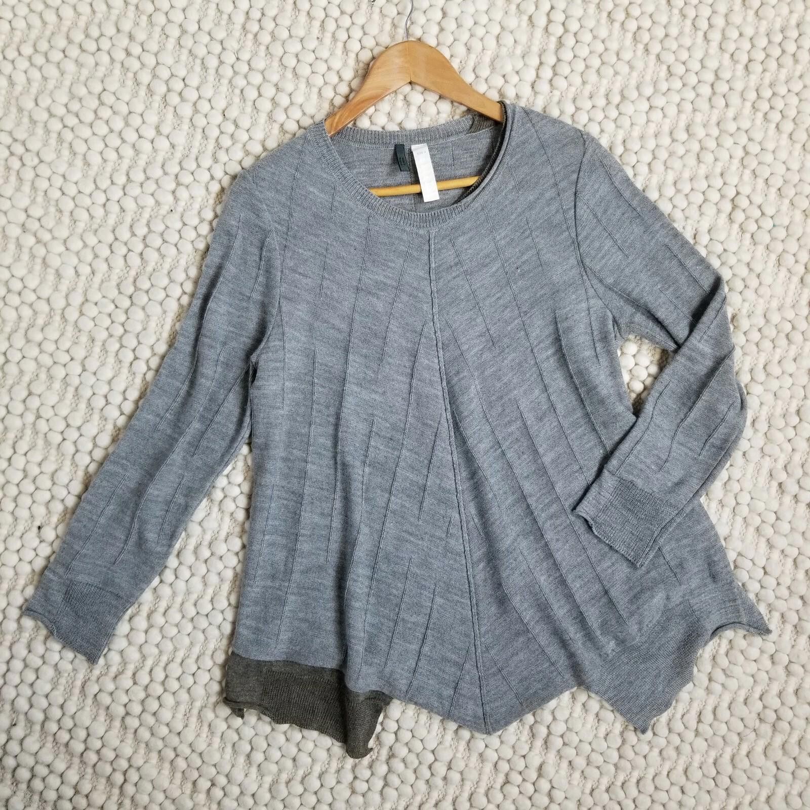 Other Ischiko Asymmetrical Wool Blend Sweater Gray Sz 0 Size S / US 4 / IT 40 - 7 Thumbnail