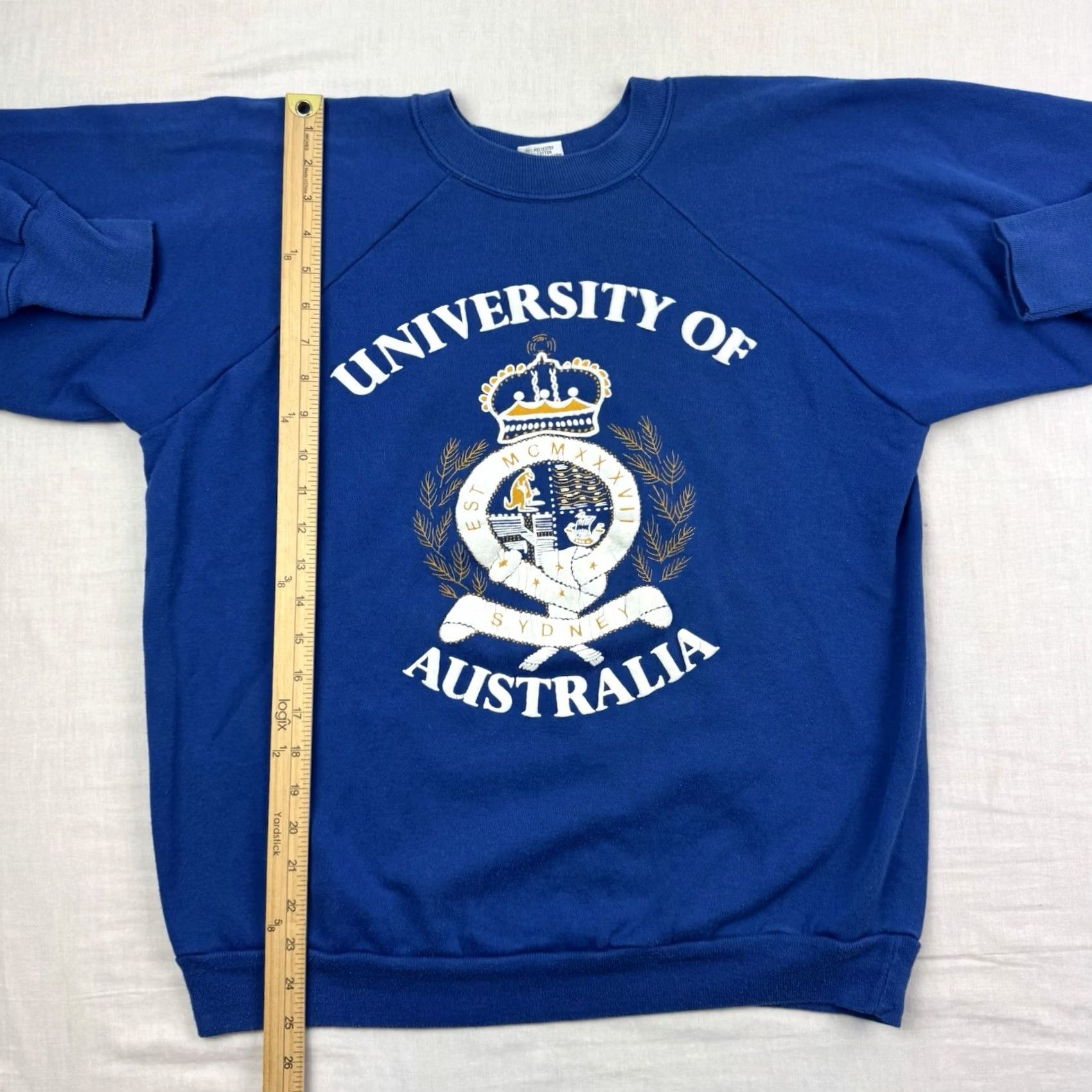 Vintage VINTAGE University Of Australia Sweatshirt Adult Large College Crewneck 80s 90s Size US L / EU 52-54 / 3 - 7 Thumbnail