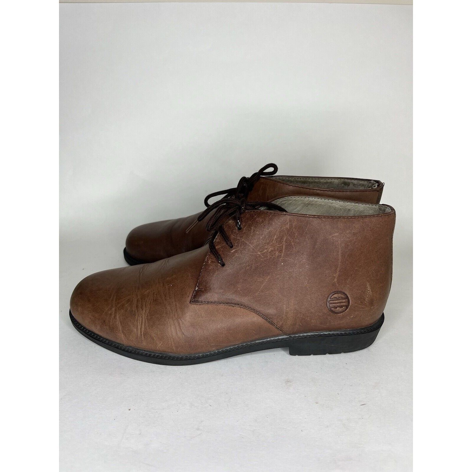 Other Rhea Chukka Brown Leather Lace Up Casual Desert Ankle Boots Size US 10.5 / EU 43-44 - 11 Thumbnail