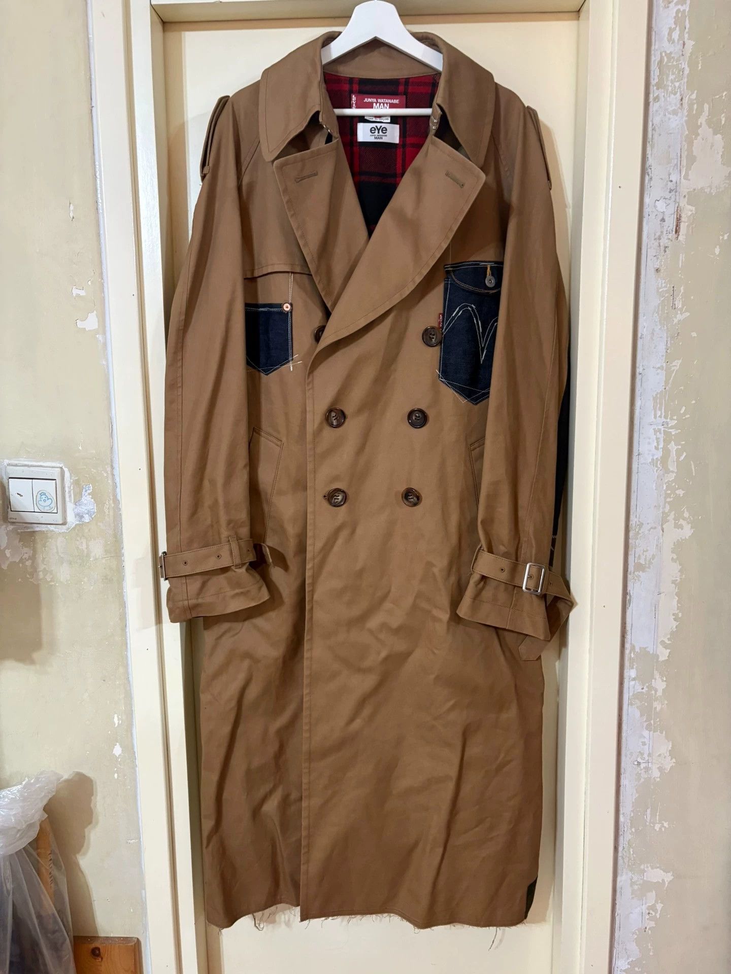 Junya Watanabe Junya Watanabe Man 22AW x Levi DB Camo Red Plaid S Size US S / EU 44-46 / 1 - 2 Thumbnail