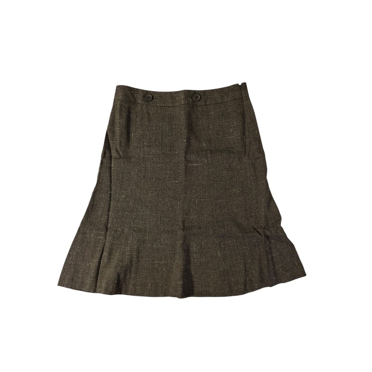 Loft Anne Taylor Loft Women’s Petite Brown Flared Skirt – Size 6P Size 30" / US 8 / IT 44 - 1 Thumbnail