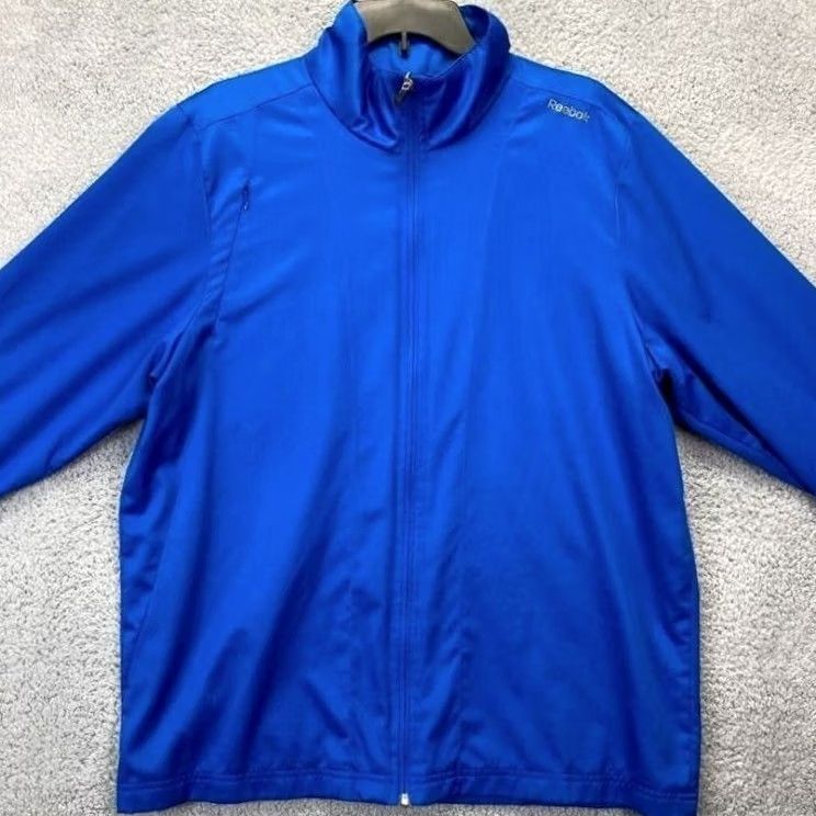 Reebok Reebok Jacket Mens L Blue Windbreaker Performance Lightweight Full Zip EUC Size US L / EU 52-54 / 3 - 3 Thumbnail
