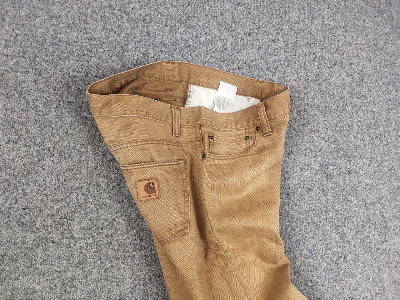 Carhartt Vintage Carhartt buccaneer Pants Brown Faded Denim USA Size US 31 - 8 Thumbnail