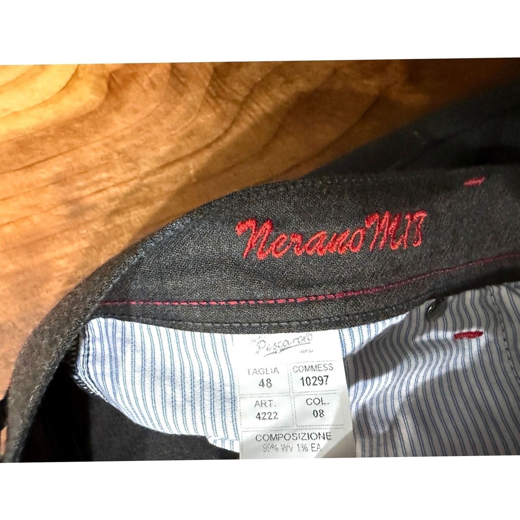 Vintage Marco Pescarolo Dress Pants Men 32 Gray Wool Inseam 29 48 32 x 29 K3-10 Size US 32 / EU 48 - 4 Thumbnail