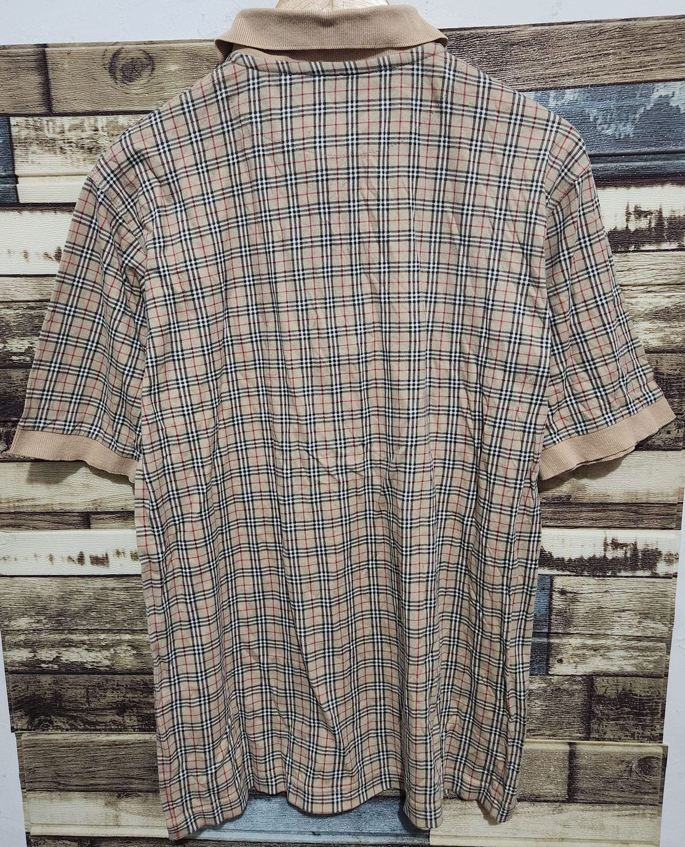 Burberry × Vintage Vintage Burberrys 90s Polo Shirt Nova Checkered Size US S / EU 44-46 / 1 - 2 Thumbnail