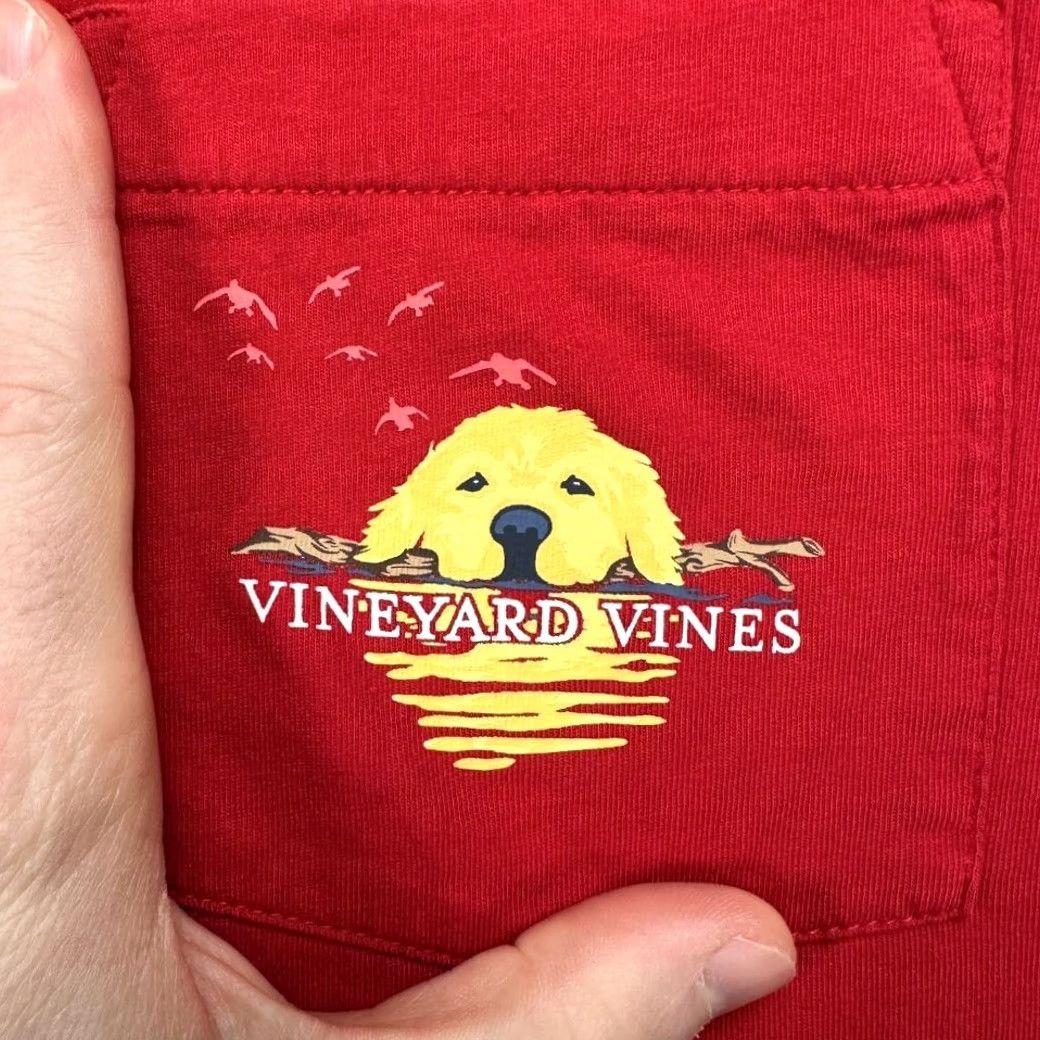 Vineyard Vines Vineyard Vines Pullover Sweatshirt Mens Small Red Graphic Print Crewneck Pocket Size US S / EU 44-46 / 1 - 5 Thumbnail