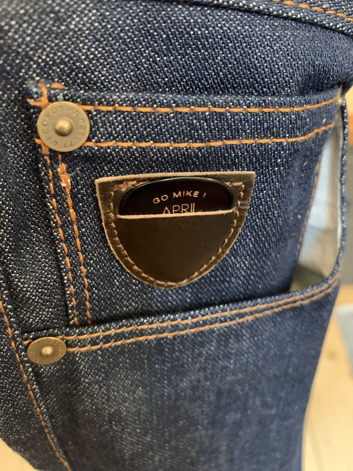 April 77 *RARE* type NATION, broken twill jeans RAW Size US 31 - 9 Thumbnail