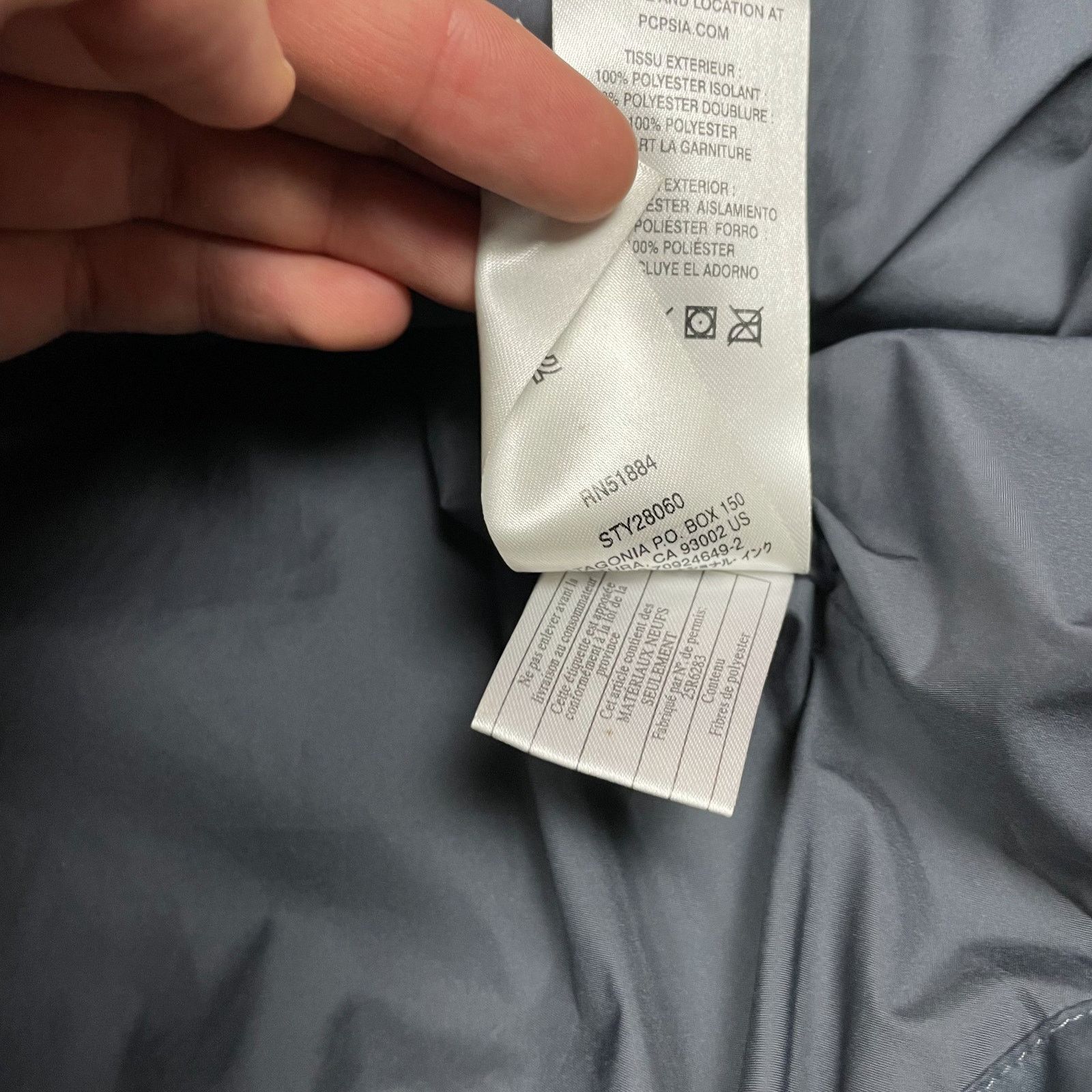 Patagonia Patagonia Women's Gray Full Zip Hooded Puffer Jacket Large Size L / US 10 / IT 46 - 8 Thumbnail