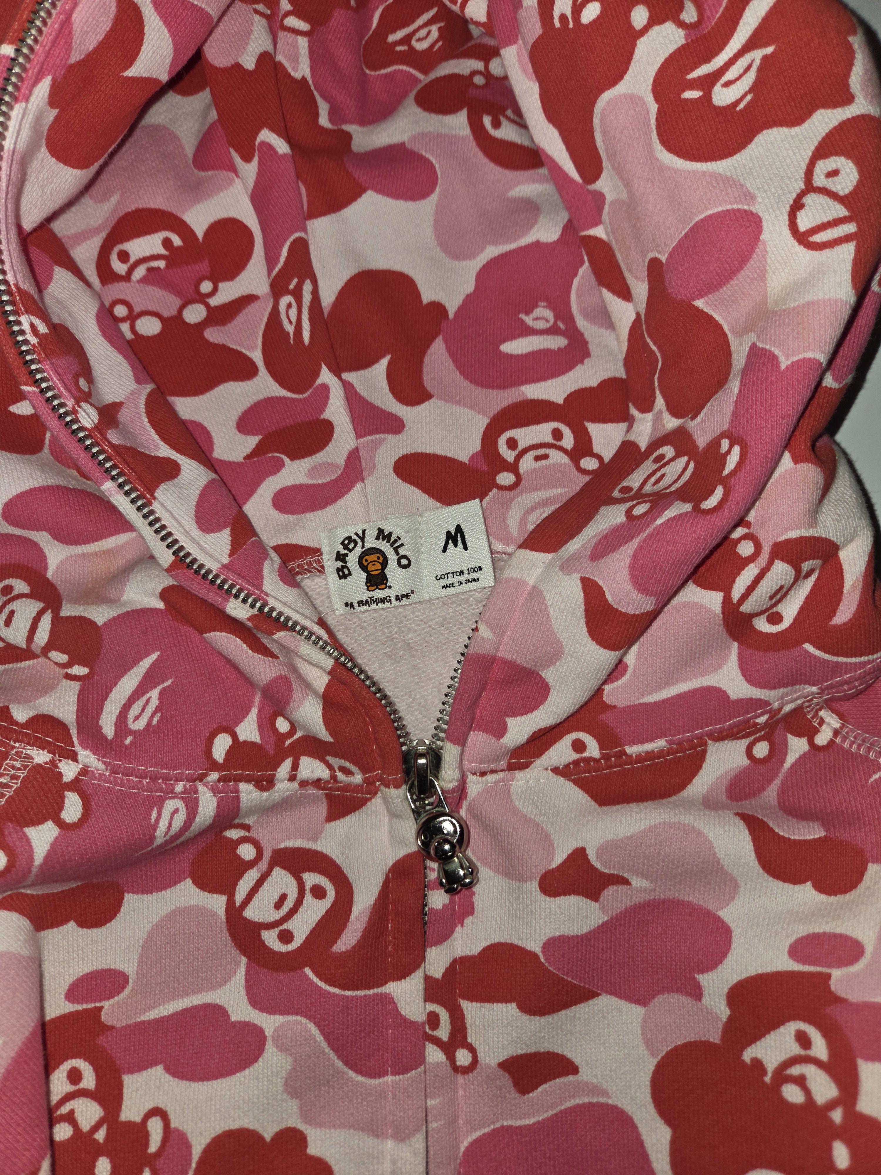Bape OG Baby Milo Full Zip Pink Camo Size US M / EU 48-50 / 2 - 2 Thumbnail