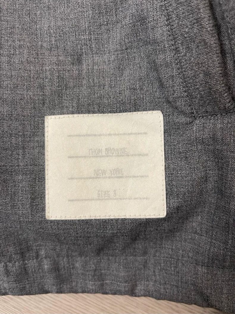 Thom Browne Thom browne Gray back color stripe wool zipper hooded windb Size US L / EU 52-54 / 3 - 5 Thumbnail