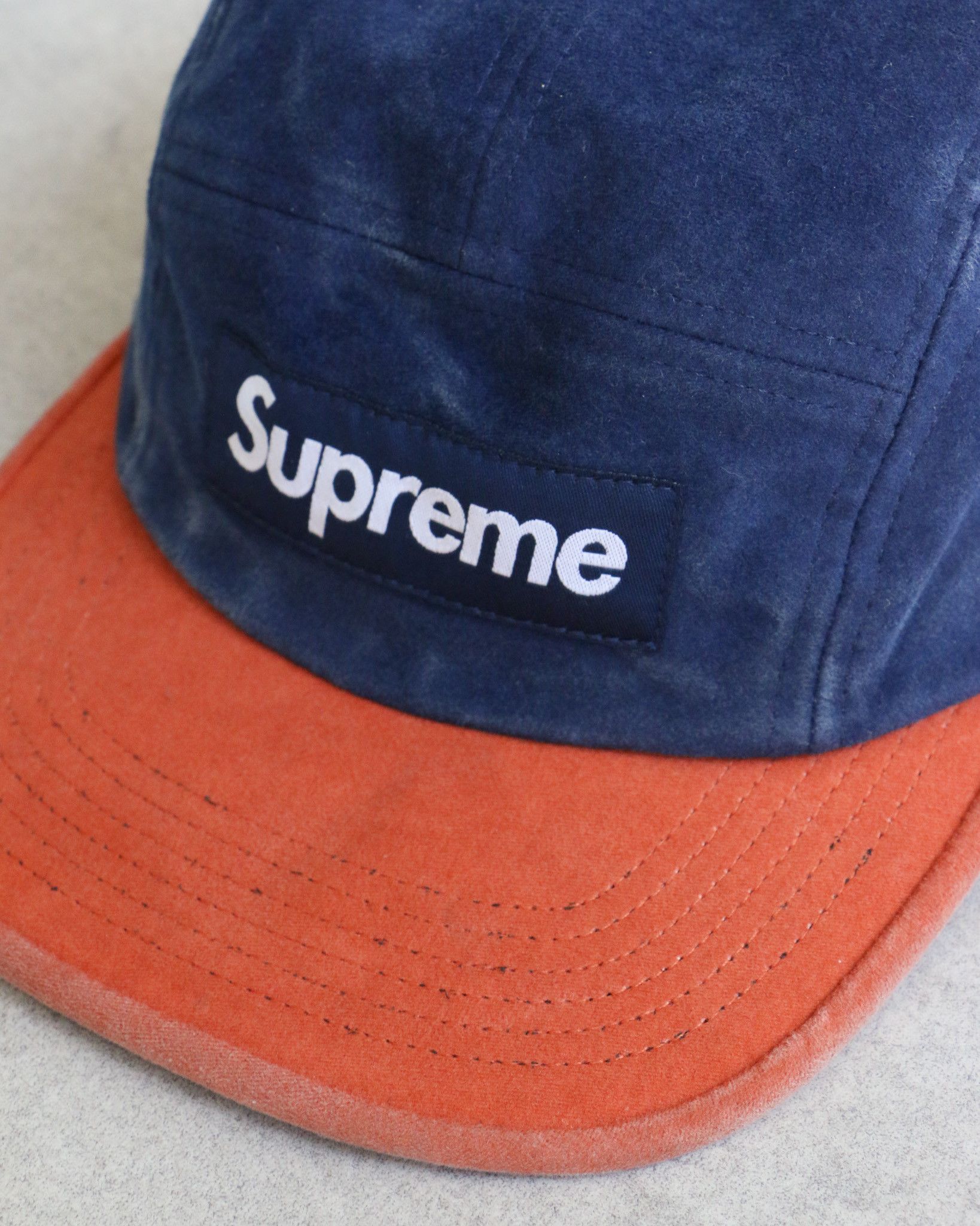 Supreme Supreme Moleskin Two-Toned Box Logo Camp Cap Size ONE SIZE - 2 Thumbnail