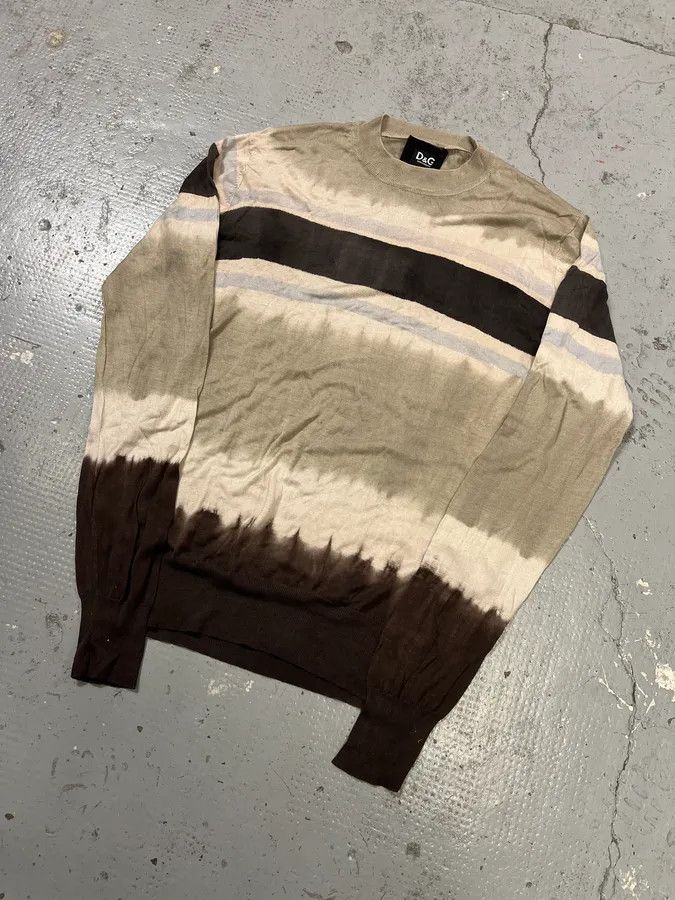 Dolce & Gabbana 2000s Dolce & Gabbana Beige & Brown Gradient Light Sweater Size US S / EU 44-46 / 1 - 4 Thumbnail