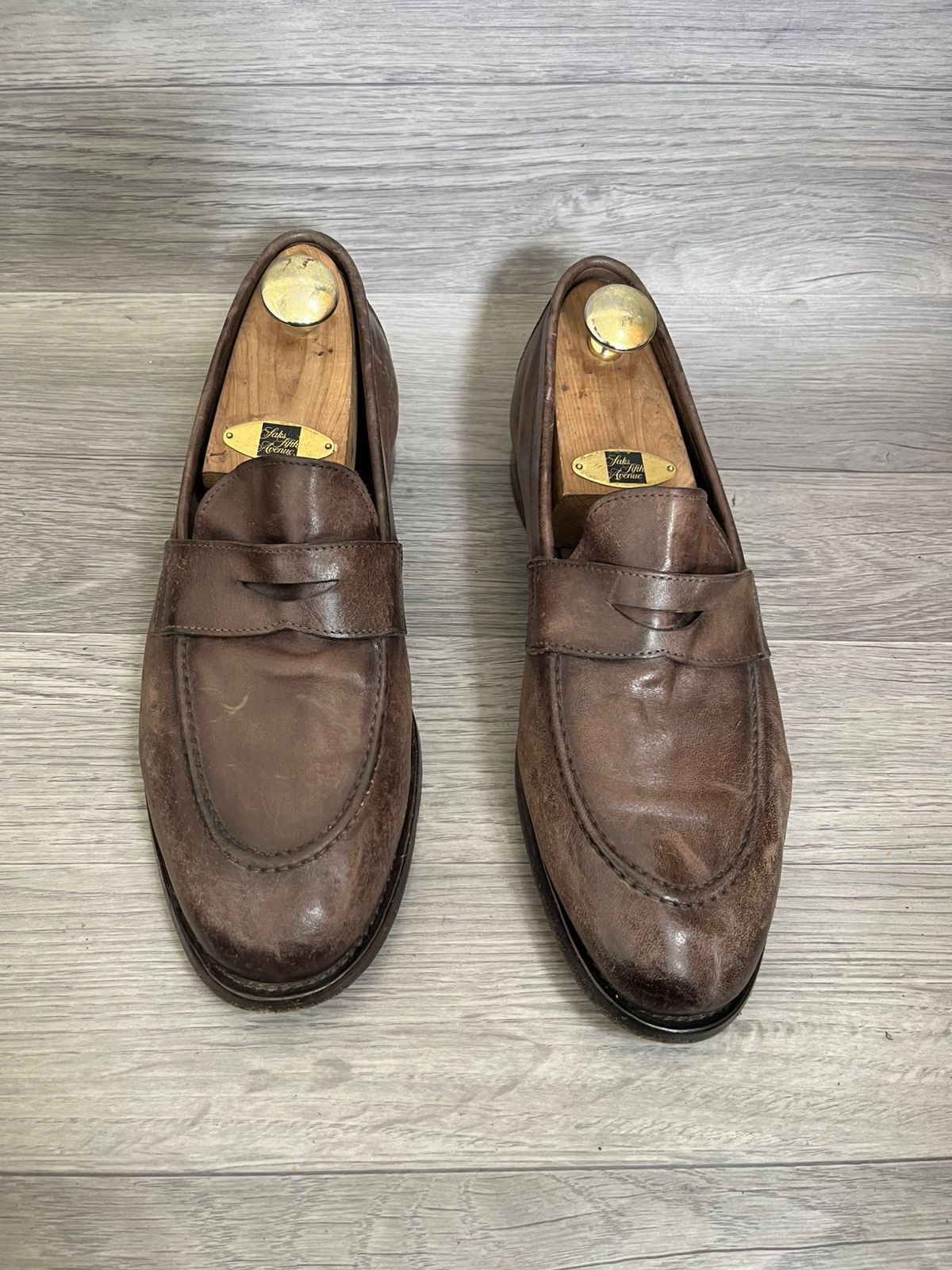 Officine Creative Officine Cerative Hand Crafted Penny Loafers Leather Sz 43 Size US 10 / EU 43 - 12 Thumbnail