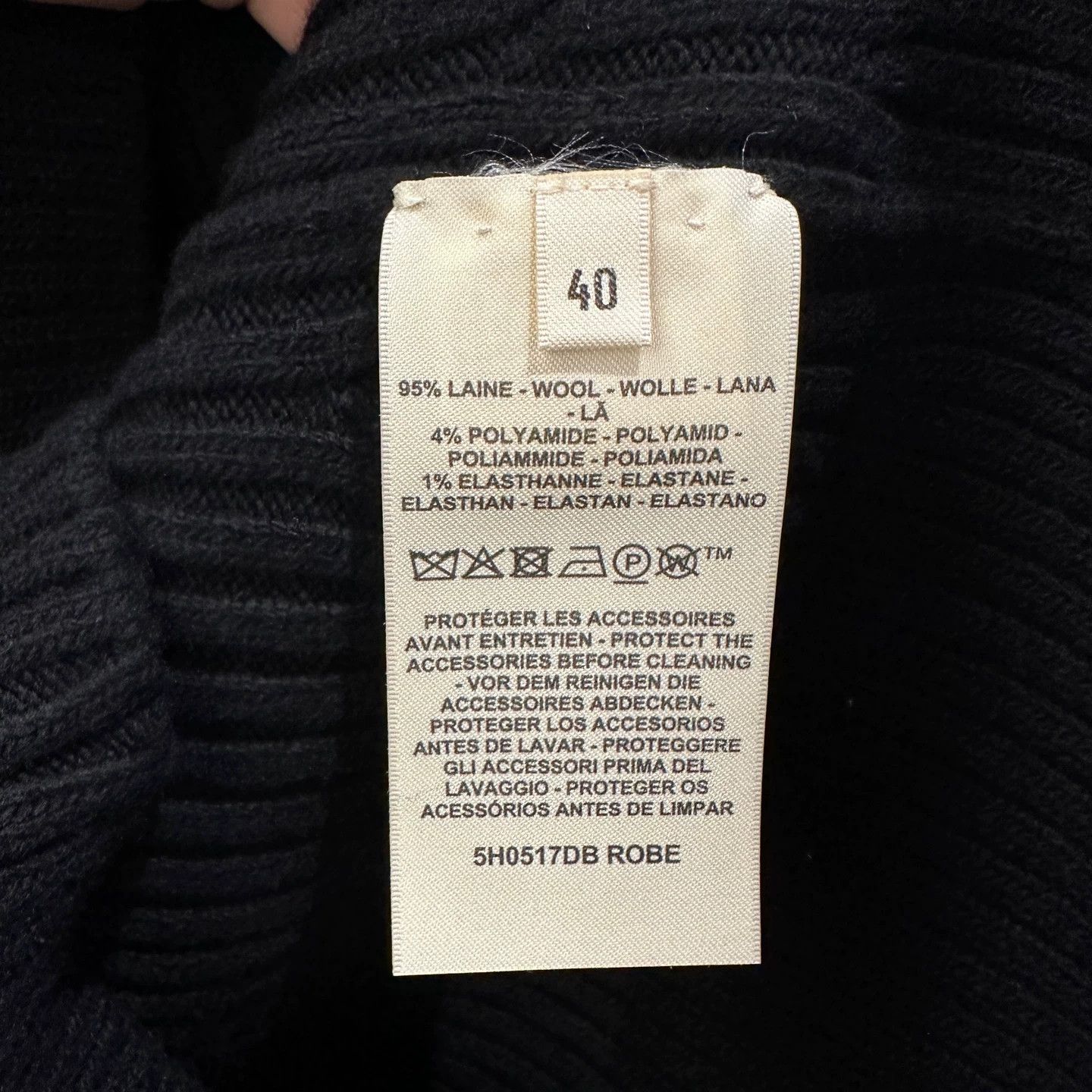 Hermes Hermes may506 Half-Zip Wool Dress 40 Size M / US 6-8 / IT 42-44 - 4 Thumbnail