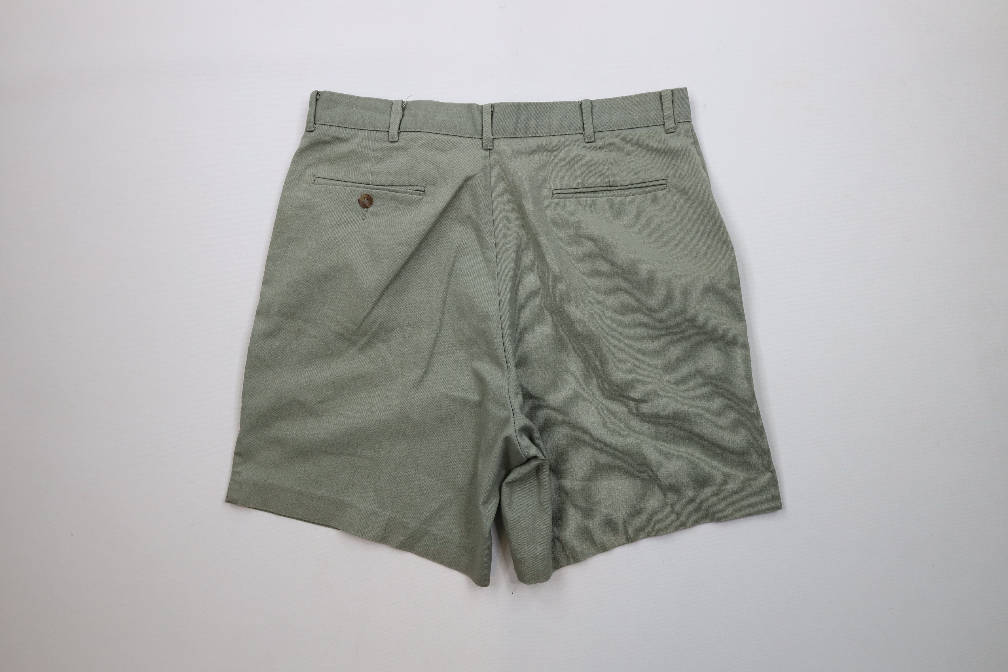 Vintage Vintage 90s Streetwear Above Knee Chino Golf Shorts Green Size US 34 / EU 50 - 8 Thumbnail
