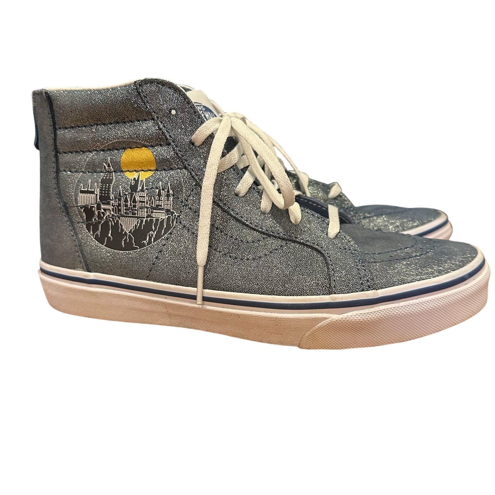 Vans Harry Potter Vans sz 7 Y Hogwarts Metallic Sneakers Sk8-Hi Size US 8 / IT 38 - 1 Thumbnail