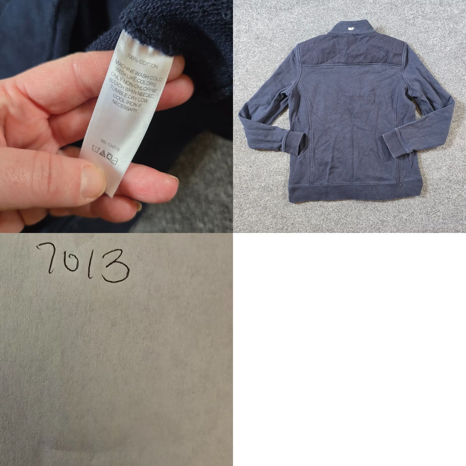Vineyard Vines Vineyard Vines Sweater Womens Size Medium Blue 1/4 Zip Long Sleeve Casual Preppy Size M / US 6-8 / IT 42-44 - 8 Thumbnail