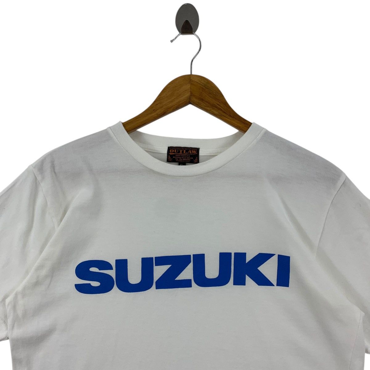 Japanese Brand Vintage SUZUKI by OUT LAW motorcycle tee Size US XL / EU 56 / 4 - 2 Thumbnail