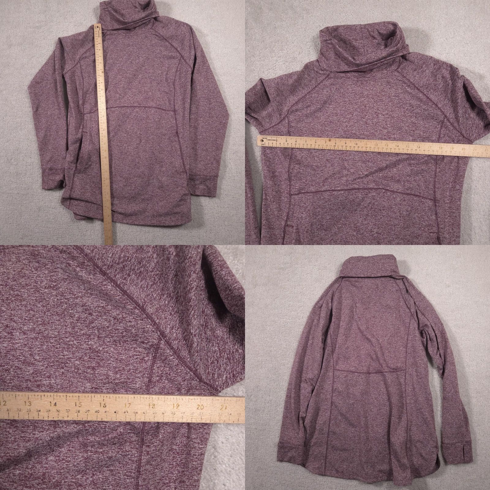 Duluth Trading Company Duluth Trading Co Sweatshirt Womens L Purple Cowl Neck Tunic Pullover Pockets Raglan Sleeve Knit Stretch Long Sleeve Casual Winter VINTAGE: No? Size L / US 10 / IT 46 - 8 Thumbnail