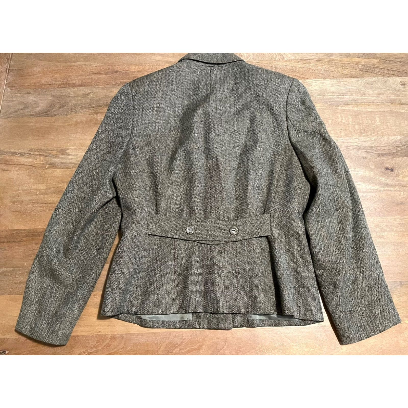 Lord & Taylor LORD & TAYLOR Blazer Jacket Women Size 6 Green Rayon Viscose Button Pockets All Seasons Dressy Casual Travel Workwear Modern Size M / US 6-8 / IT 42-44 - 3 Thumbnail