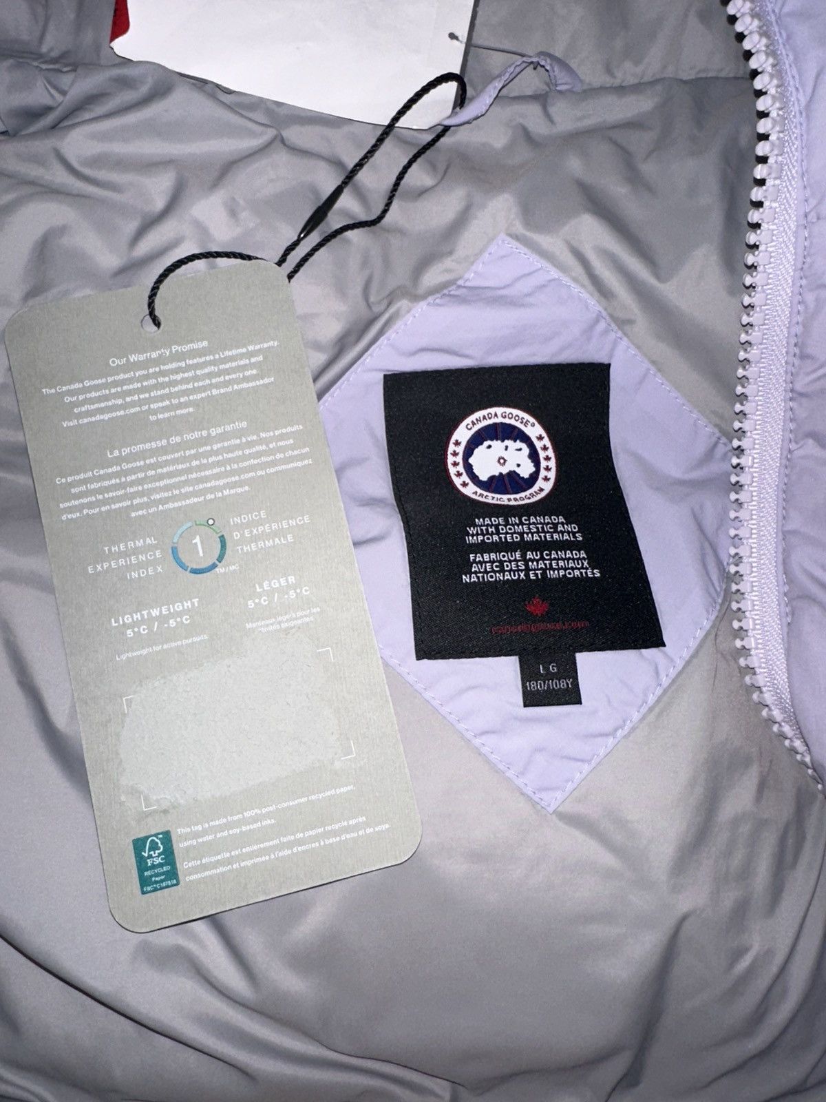 Canada Goose Cannada Goose Vest Lilac L Size US L / EU 52-54 / 3 - 6 Thumbnail