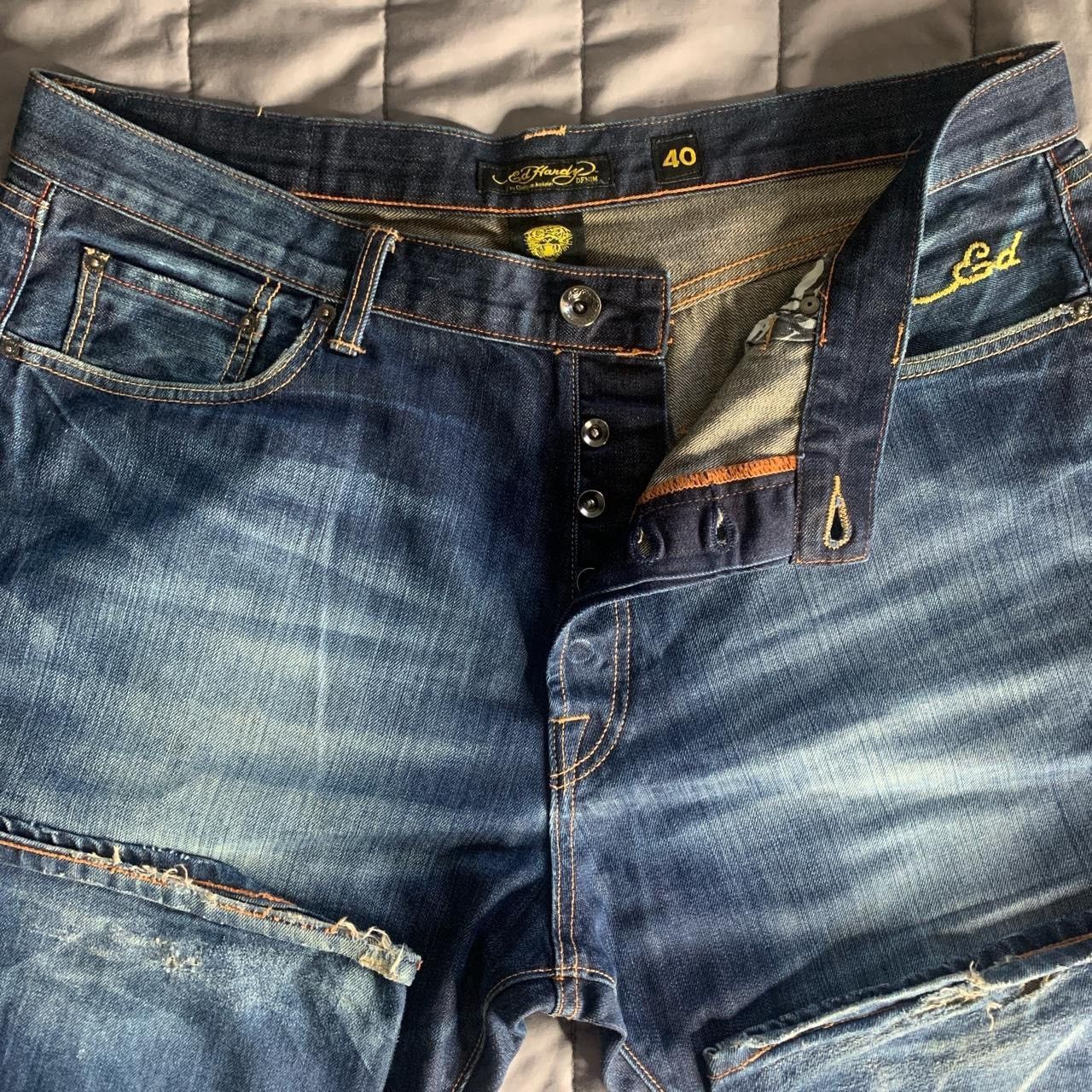 Ed Hardy × Vintage Ed Hardy jeans/ Waist 40/Length 34 Size US 34 / EU 50 - 4 Thumbnail
