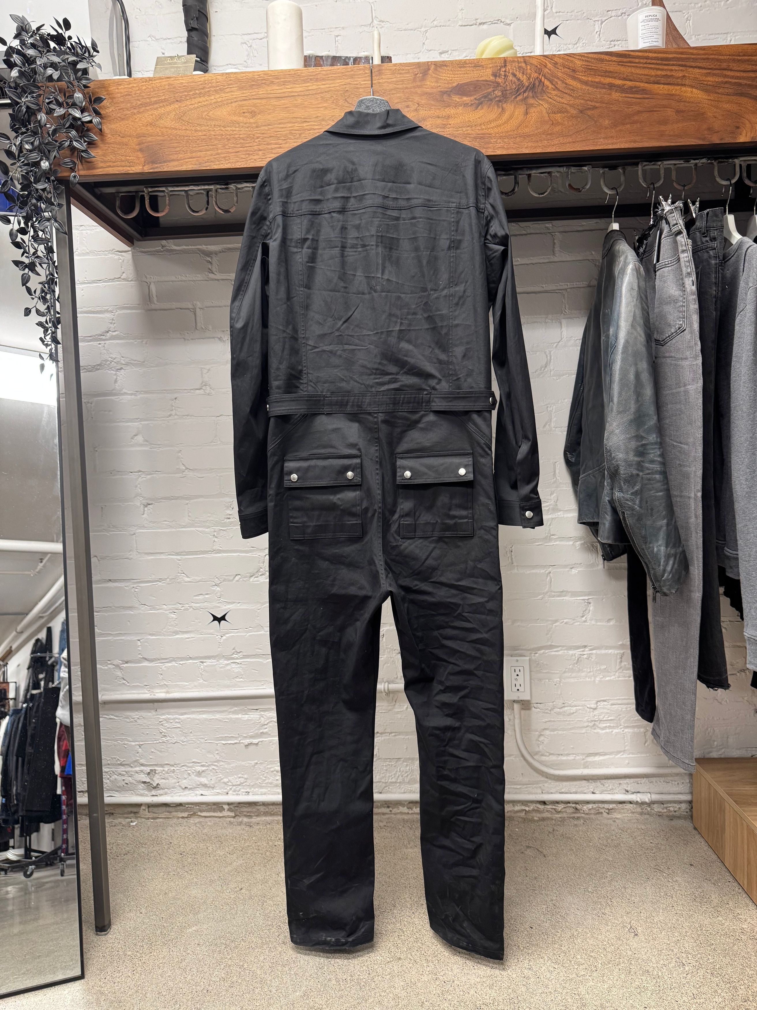 Rick Owens SS2025 Rick Owens ‘Hollywood’ Black Boiler Body-Suit Size 46S - 4 Thumbnail