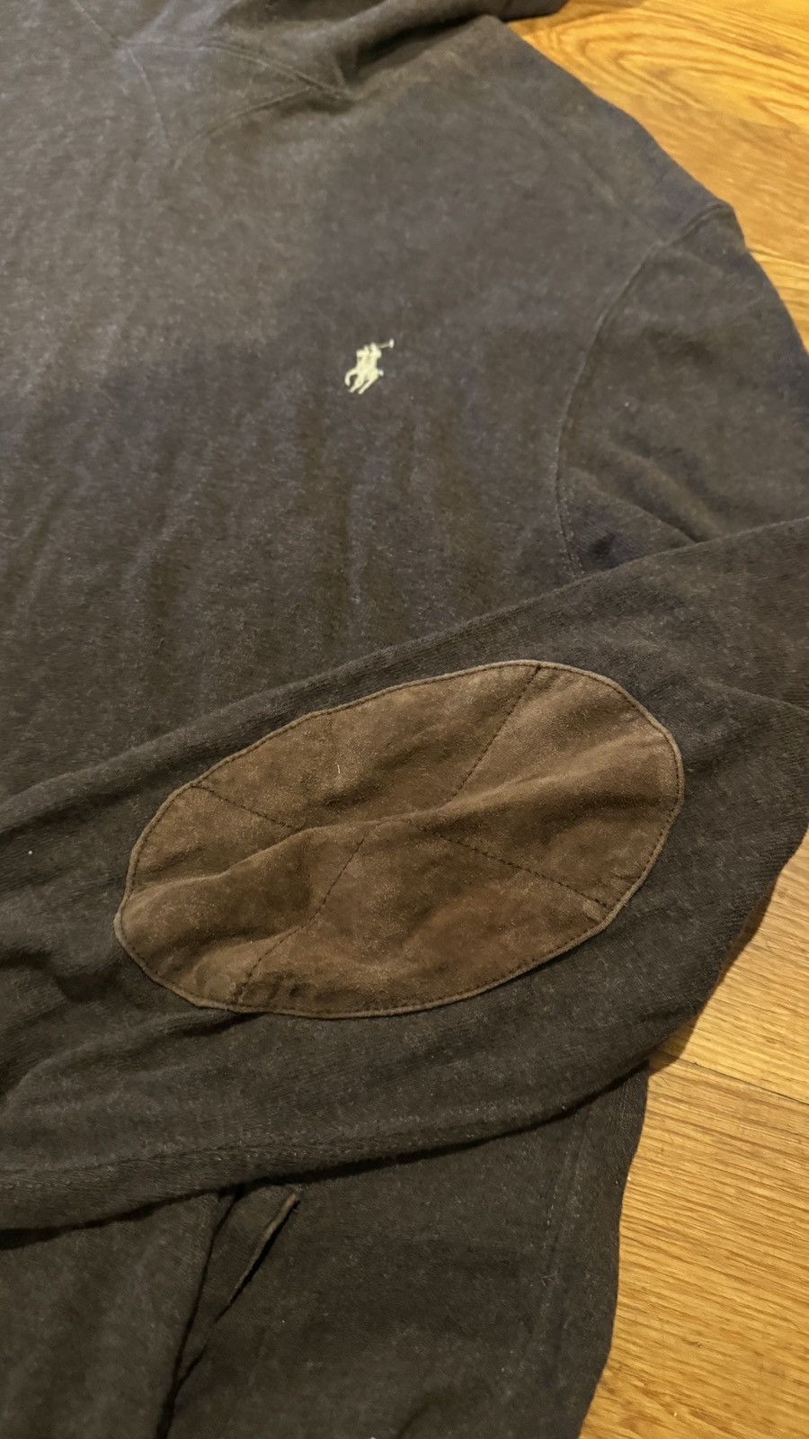 Polo Ralph Lauren Polo Ralph Lauren Brown Hoodie Suede Elbow Patches Size US L / EU 52-54 / 3 - 3 Thumbnail