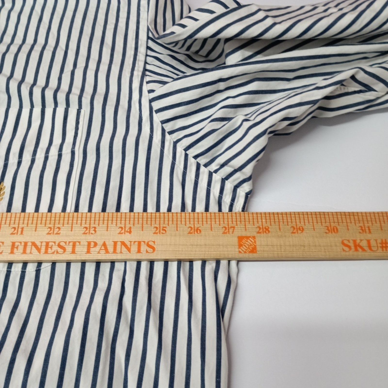 Polo Ralph Lauren Vintage Polo Ralph Lauren Striped Blue/White Shirt Size XL Size US XL / EU 56 / 4 - 5 Thumbnail