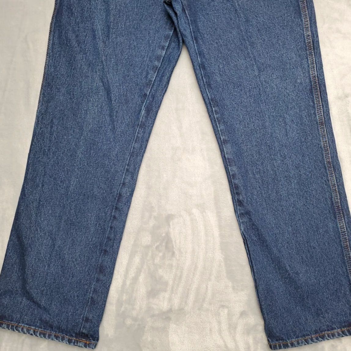 Vintage Berne Jeans Mens 34x30 Blue Denim 100% Cotton Workwear Work Casual Twill Pants Jeans Mens 34 Blue Denim 100% Cotton Workwear Twill Pants Size US 34 / EU 50 - 2 Thumbnail
