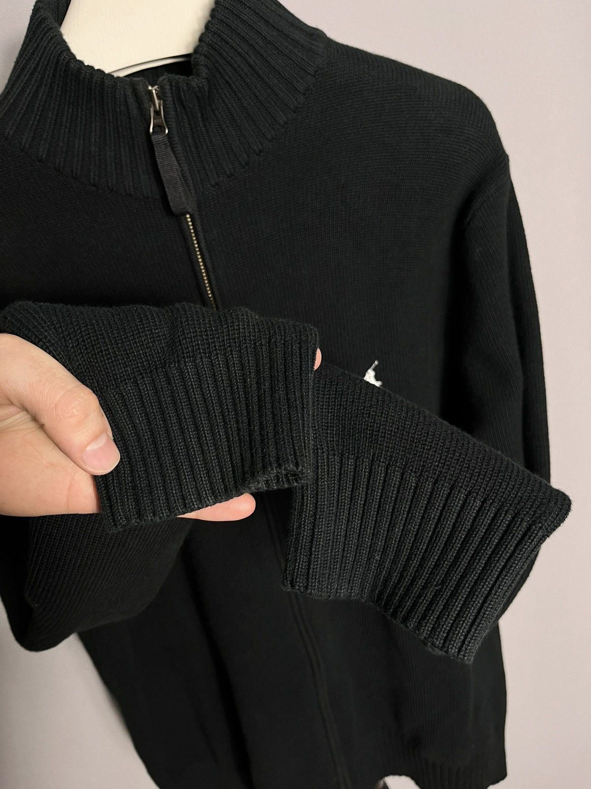 Polo Ralph Lauren Polo Ralph Lauren sweater full zip knit mens black vintage Size US XL / EU 56 / 4 - 3 Thumbnail
