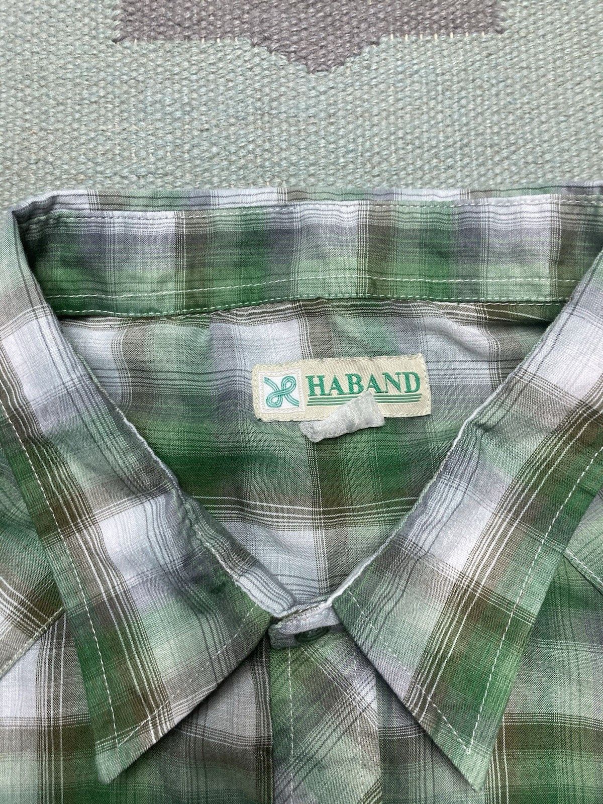 Vintage Vintage 80s Pearl snap shirt shadow plaid lightweight XXL Size US XXL / EU 58 / 5 - 3 Thumbnail