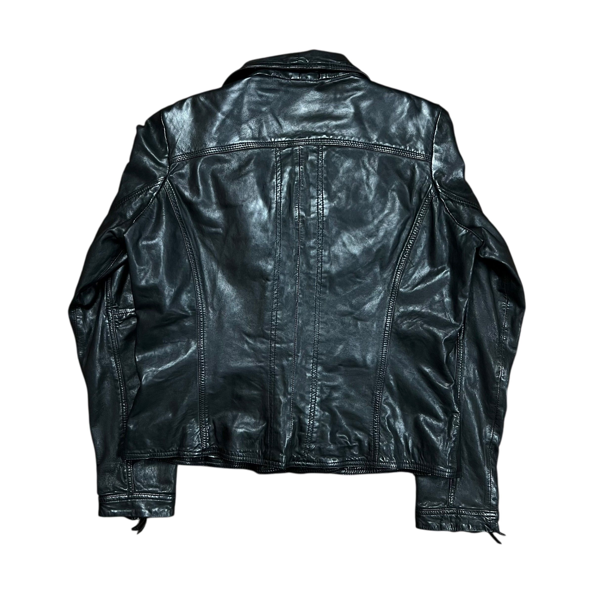 Danier Danier Black Leather Asymmetrical Biker Jacket - XL Size XL / US 12-14 / IT 48-50 - 6 Thumbnail