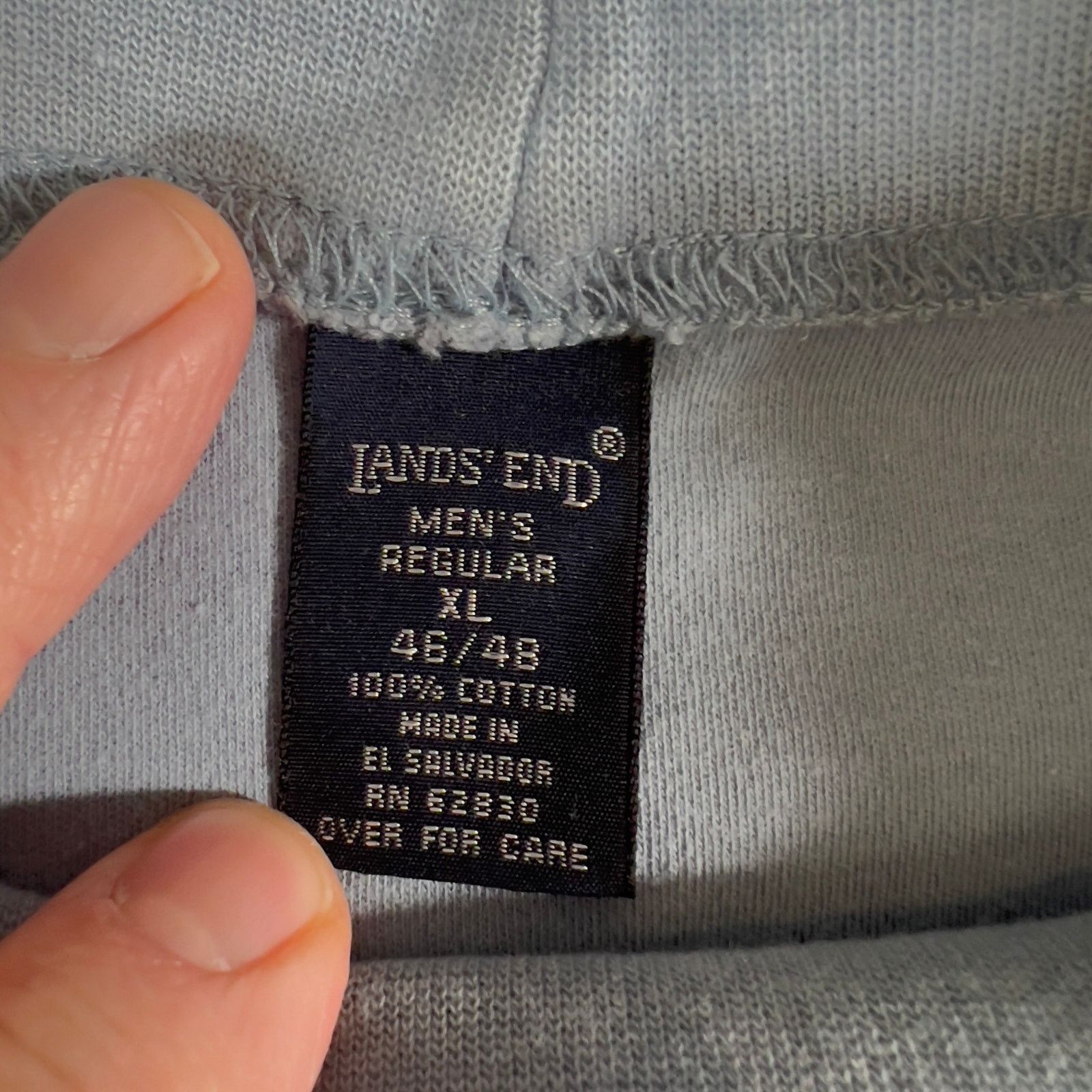 Lands' End Lands' End Mock Neck Base Layer Men's XL Reg 46/48 Blue Size US XL / EU 56 / 4 - 2 Thumbnail