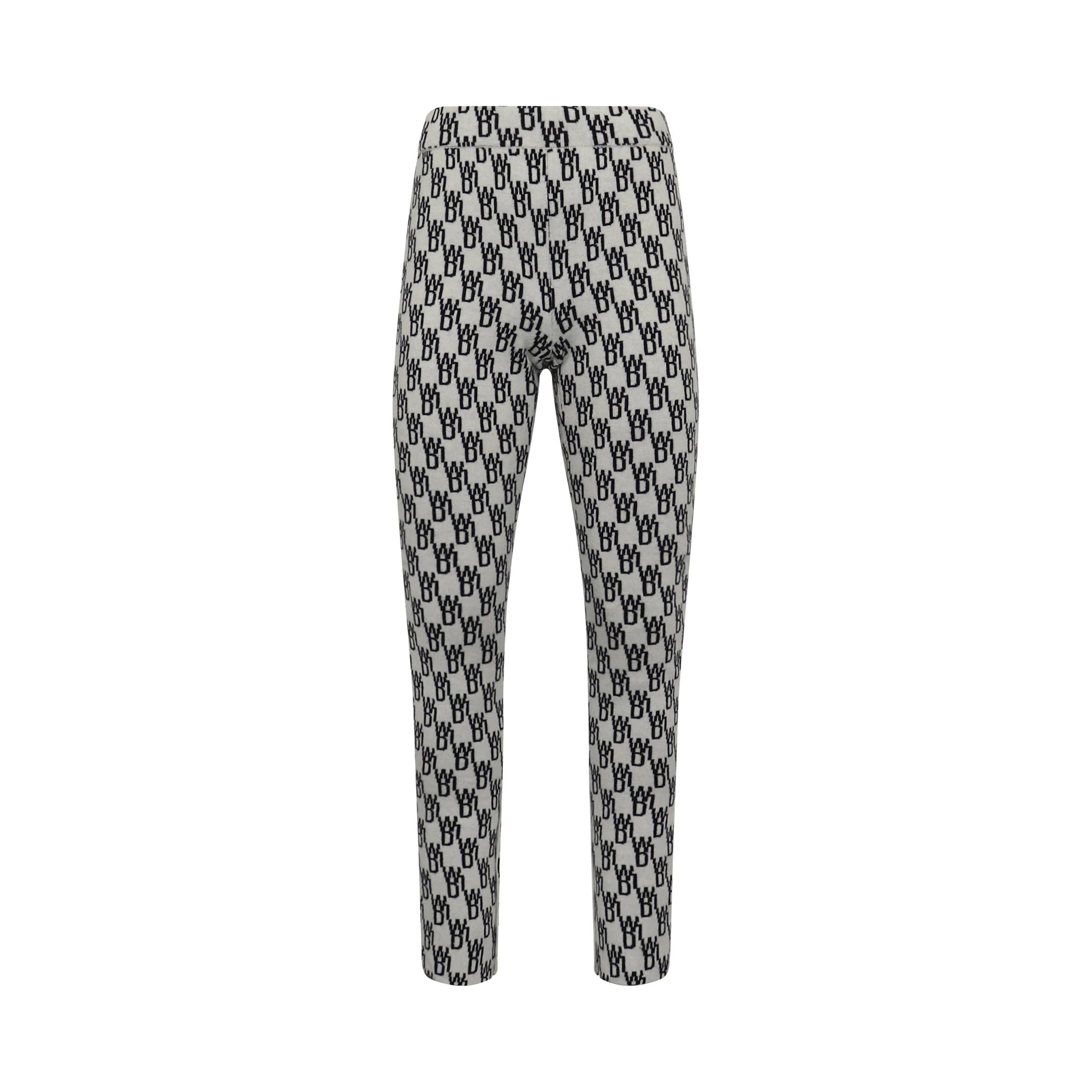 WE11DONE o1mris0824 Jacquard Trouser in Ivory Size US 32 / EU 48 - 1 Thumbnail
