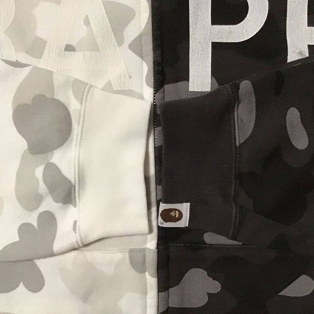 Bape × Nigo BAPE Black camo White camo separate full zip hoodie NIGO APE Size US M / EU 48-50 / 2 - 6 Thumbnail