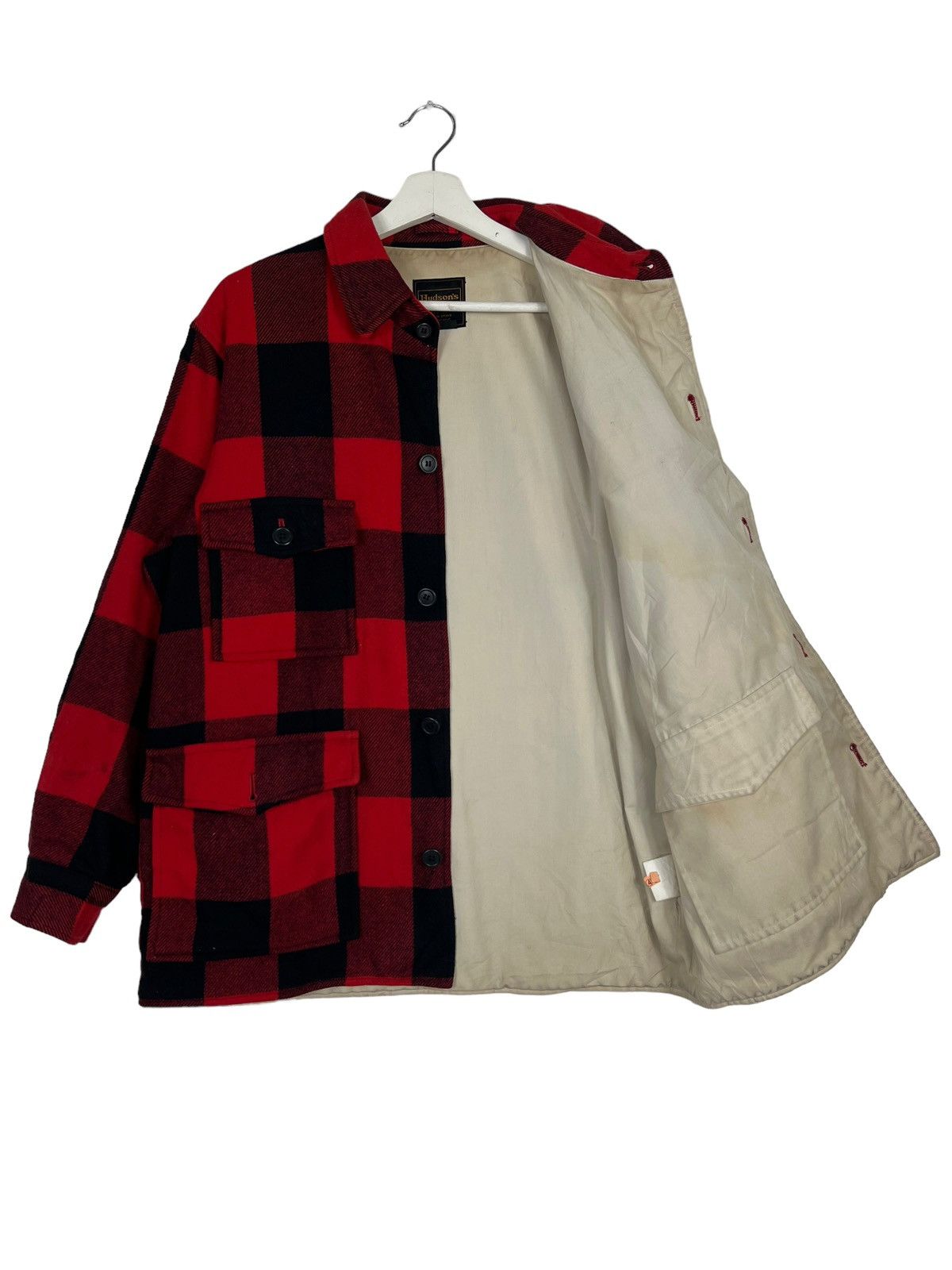 Toyo Enterprises 🔥 VINTAGE HUDSONS PLAID HUNTING WOOL MACKINAW Size US L / EU 52-54 / 3 - 11 Thumbnail