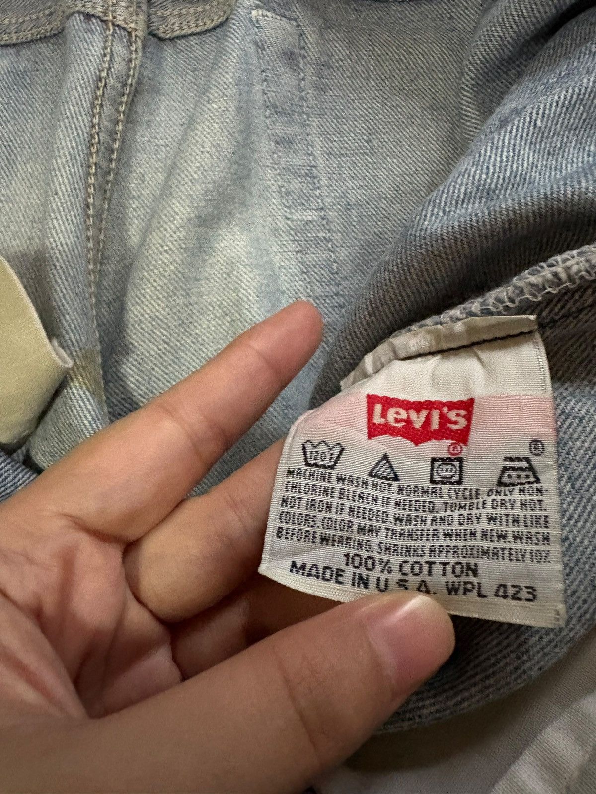 Levi's Vintage 90s Levis 501xx Mud Wash Distressed Baggy Jeans Size US 37 - 9 Thumbnail