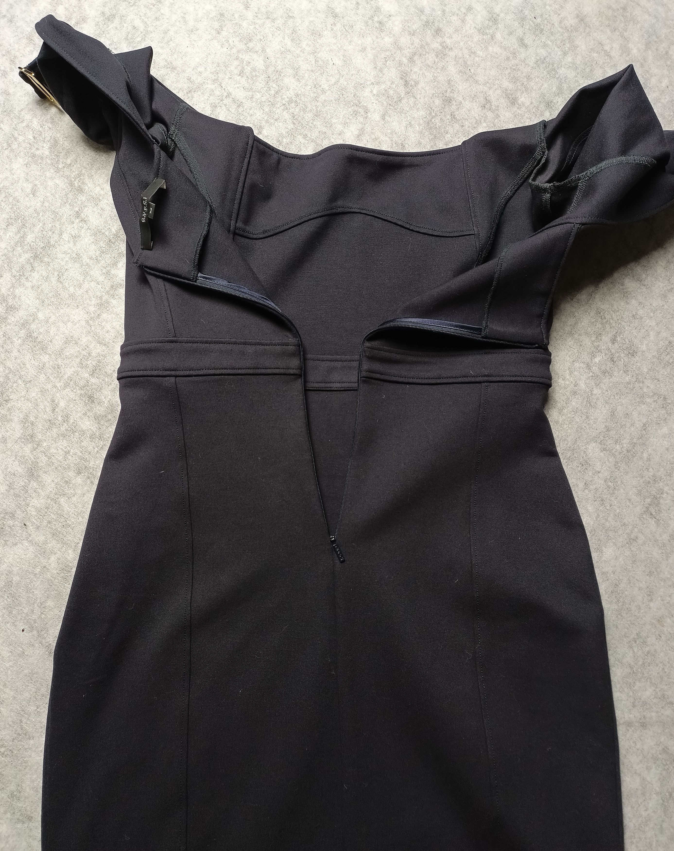 Gucci Gucci Black/ Dark Blue Tone Jersey Short Dress Size M Size M / US 6-8 / IT 42-44 - 6 Thumbnail