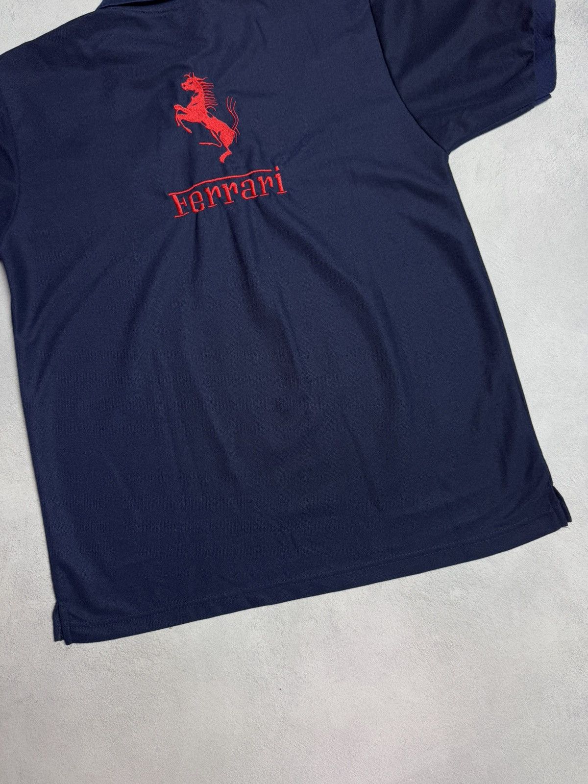 Ferrari FERRARI Racing Polo Shirt Big Embroidered Logo size L Size US L / EU 52-54 / 3 - 9 Thumbnail